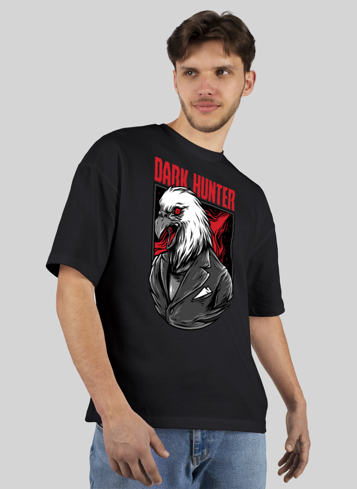 DARK HUNTER COTTON OVERSIZED T-SHIRT