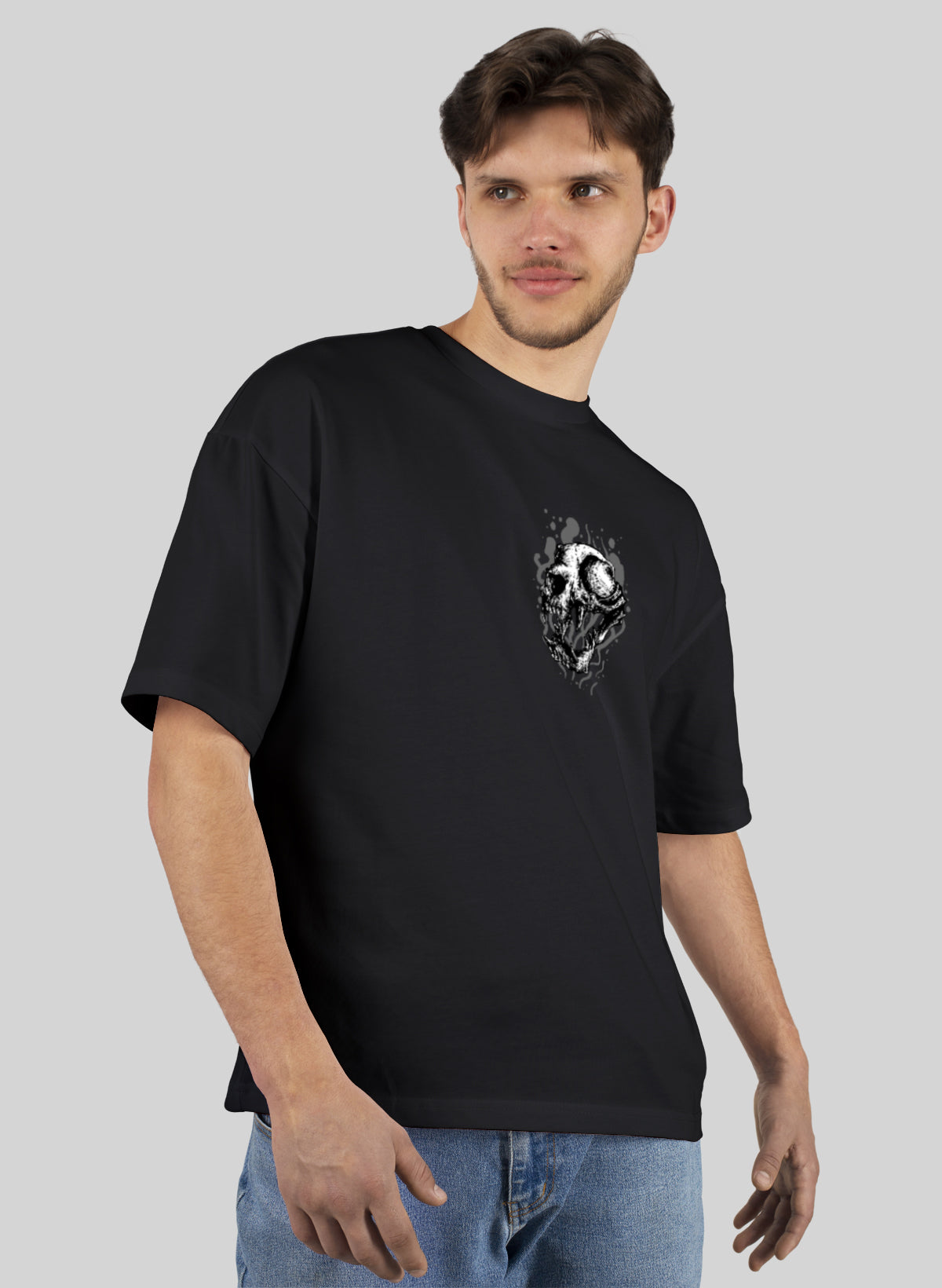 DEATHLY ROAR COTTON OVERSIZED T-SHIRT