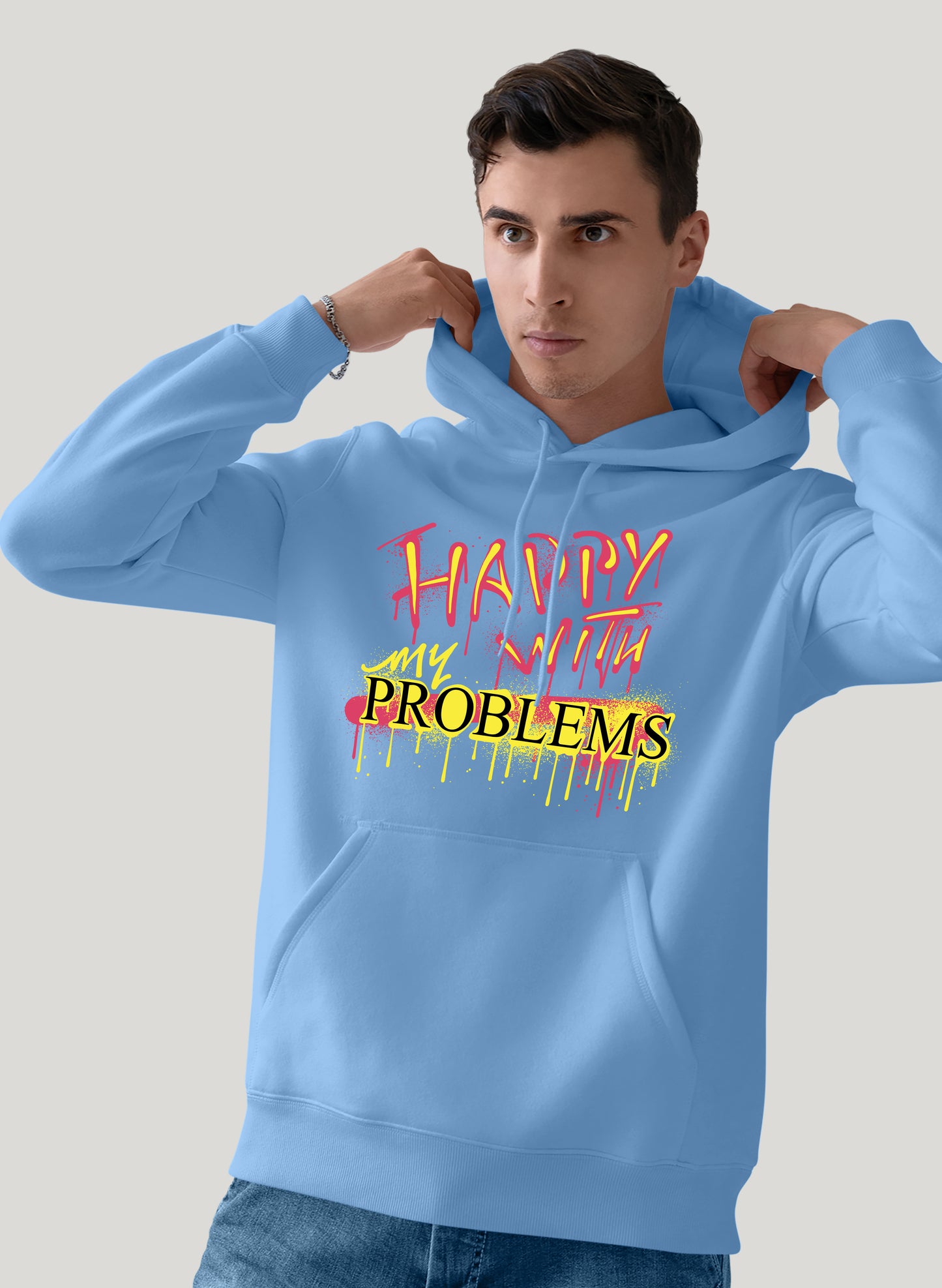 HAPPY WITH MY PROBLEMS COMFORT HOODIE