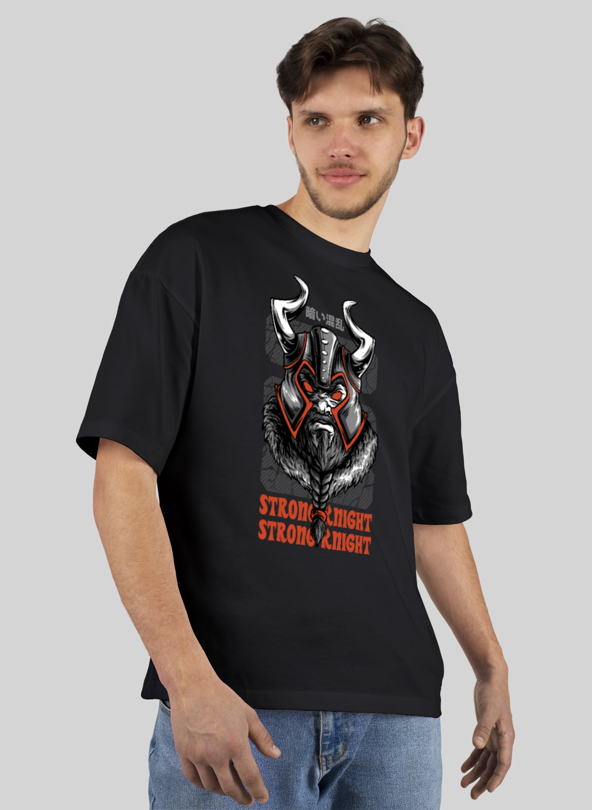 STRONG KNIGHT COTTON OVERSIZED T-SHIRT