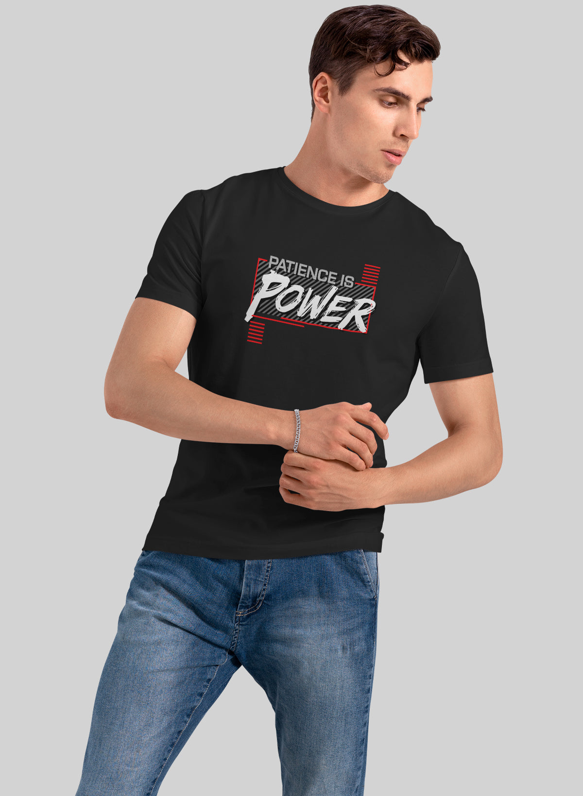 PETIENCE IS POWER CREW NECK T-SHIRT