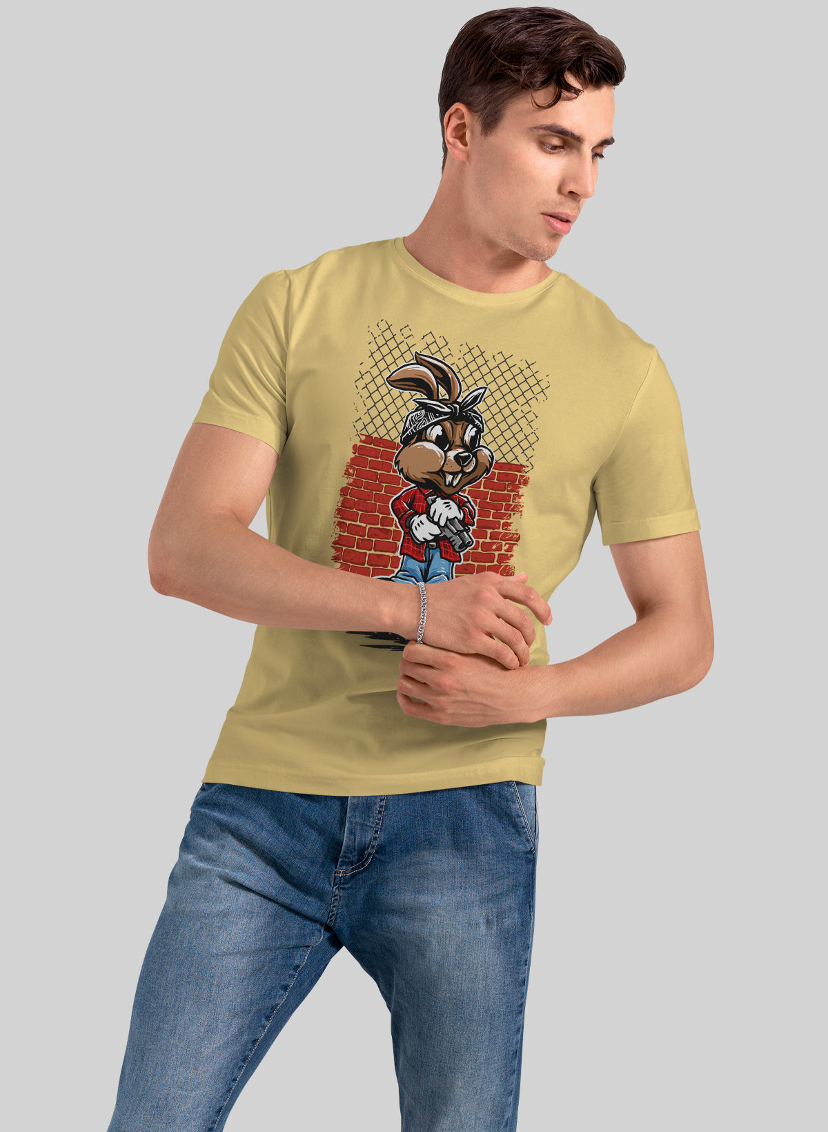 STREETWISE BUNNY CREW NECK T-SHIRT