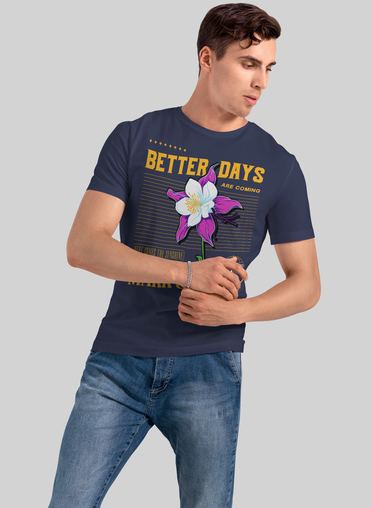 BETTER DAYS BLOOMING CREW NECK T-SHIRT