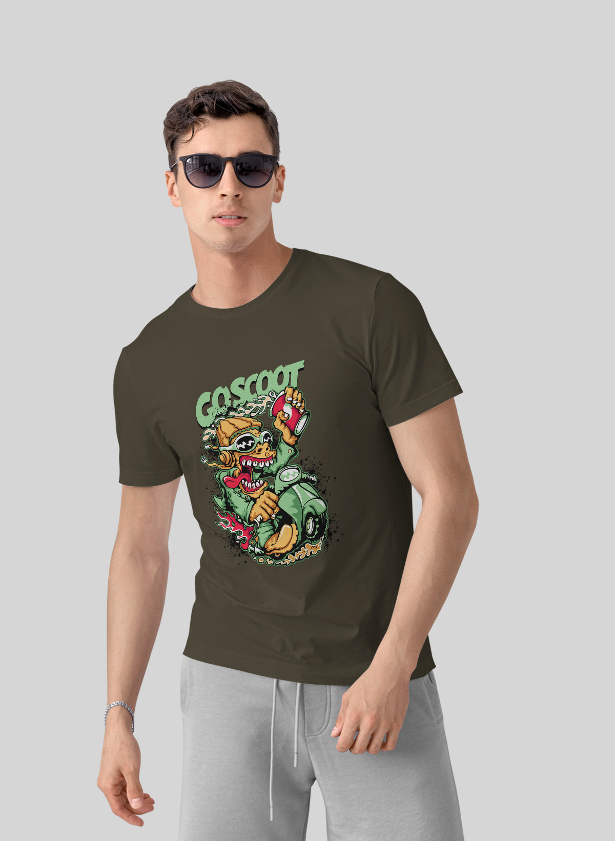 GO SCOOT CREW NECK T-SHIRT