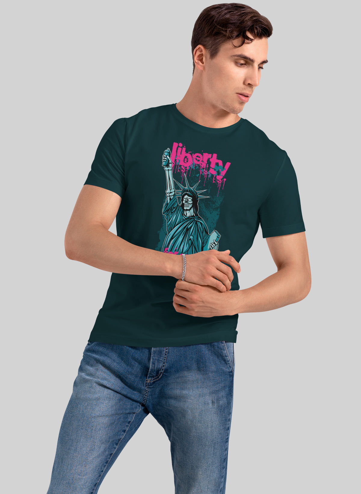 LIBERTY FOREVER CREW NECK T-SHIRT