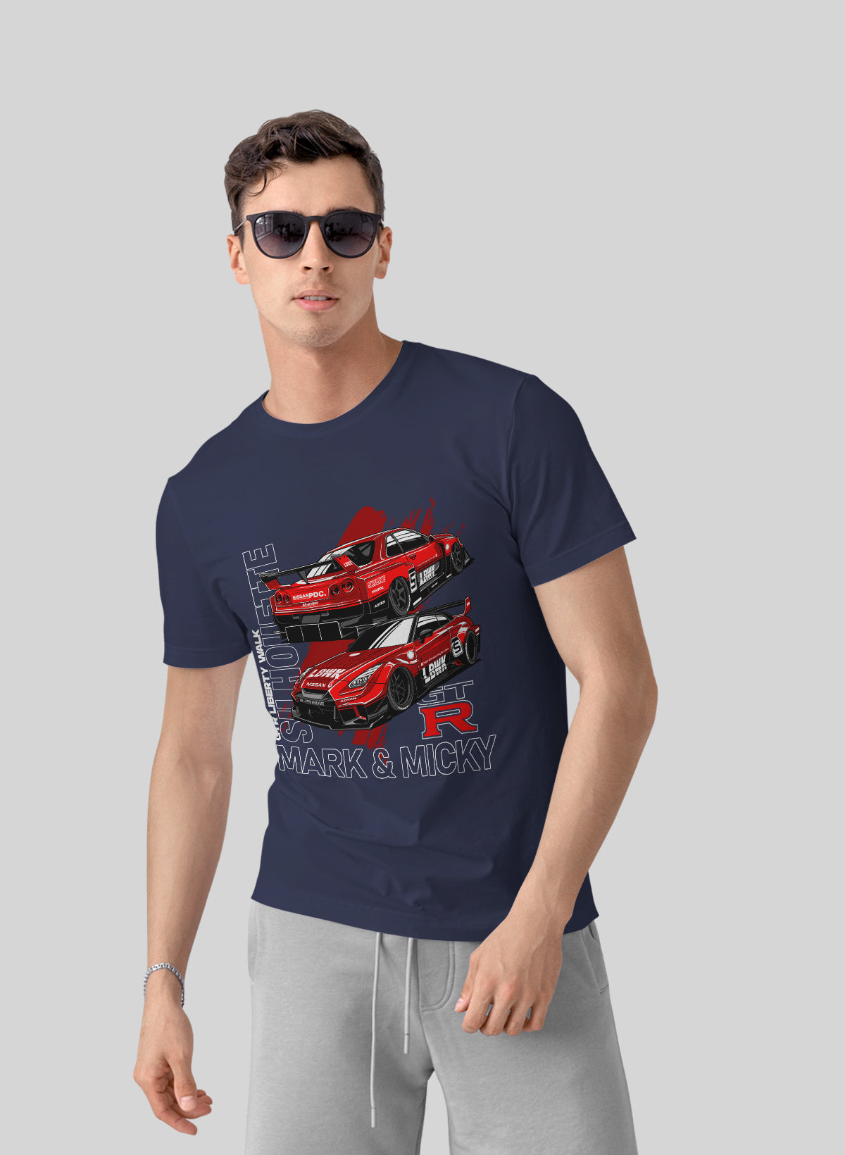 SKYLINE LEGACY GTR EVOLUTION IN RED CREW NECK T-SHIRT