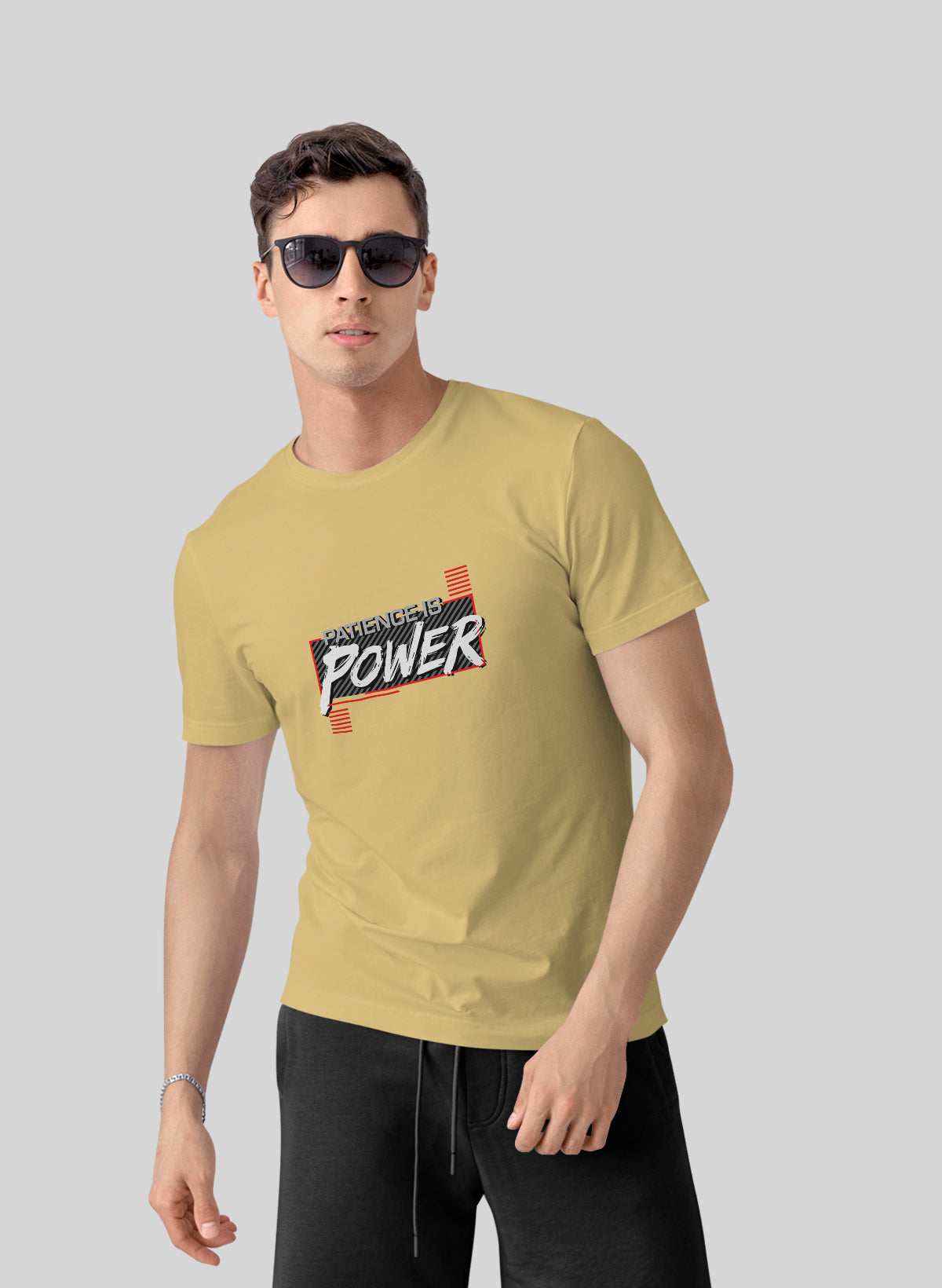 PETIENCE IS POWER CREW NECK T-SHIRT