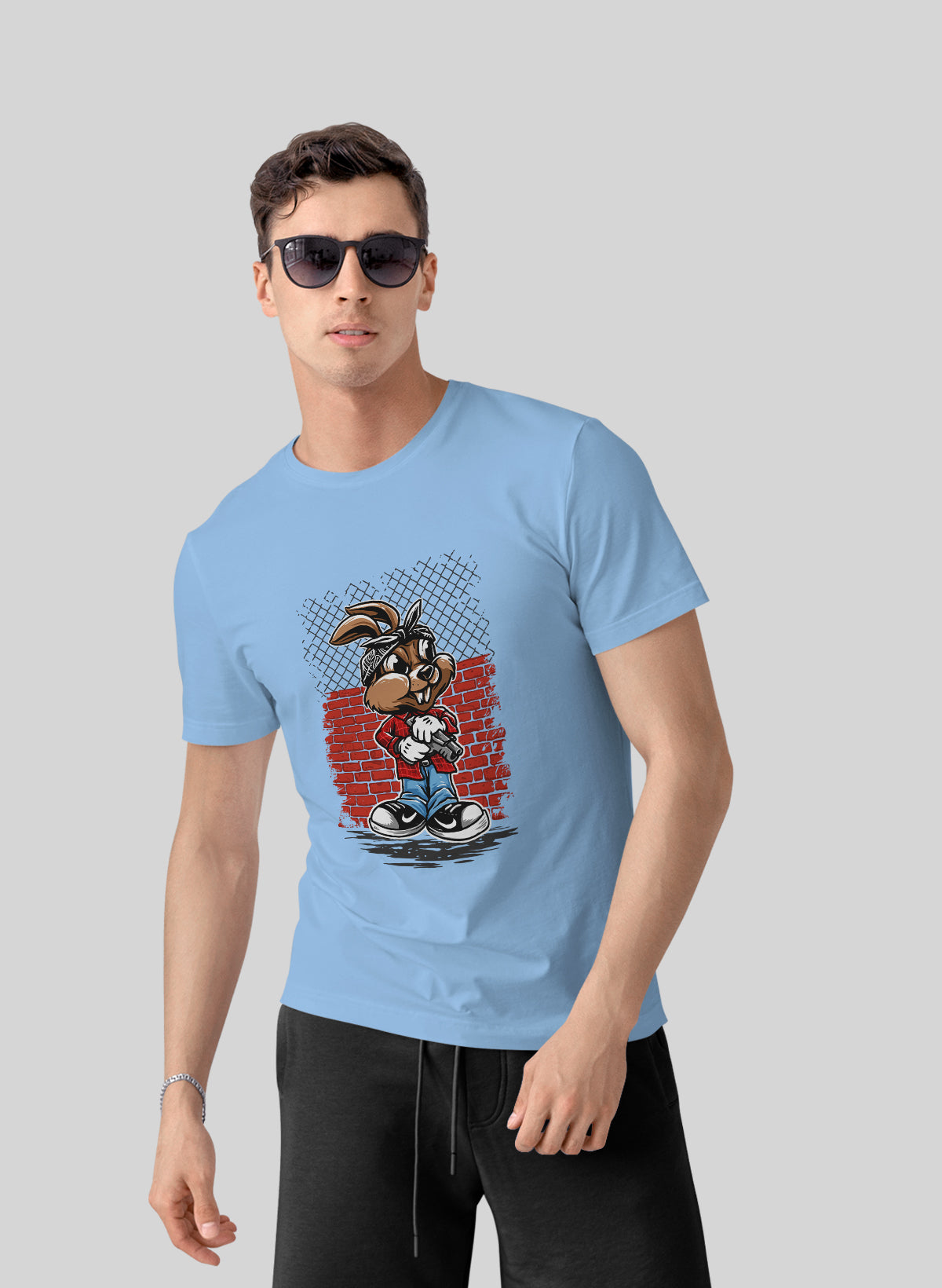 STREETWISE BUNNY CREW NECK T-SHIRT