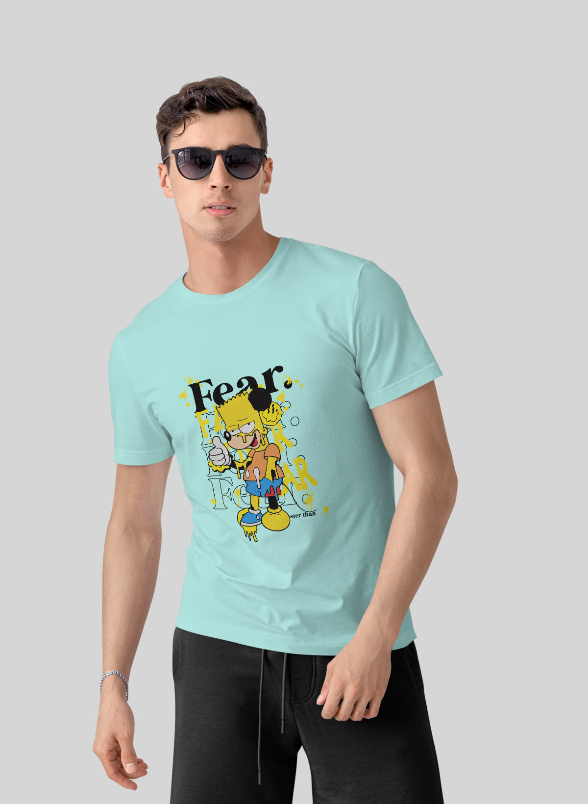 FEAR STER THAN CREW NECK T-SHIRT