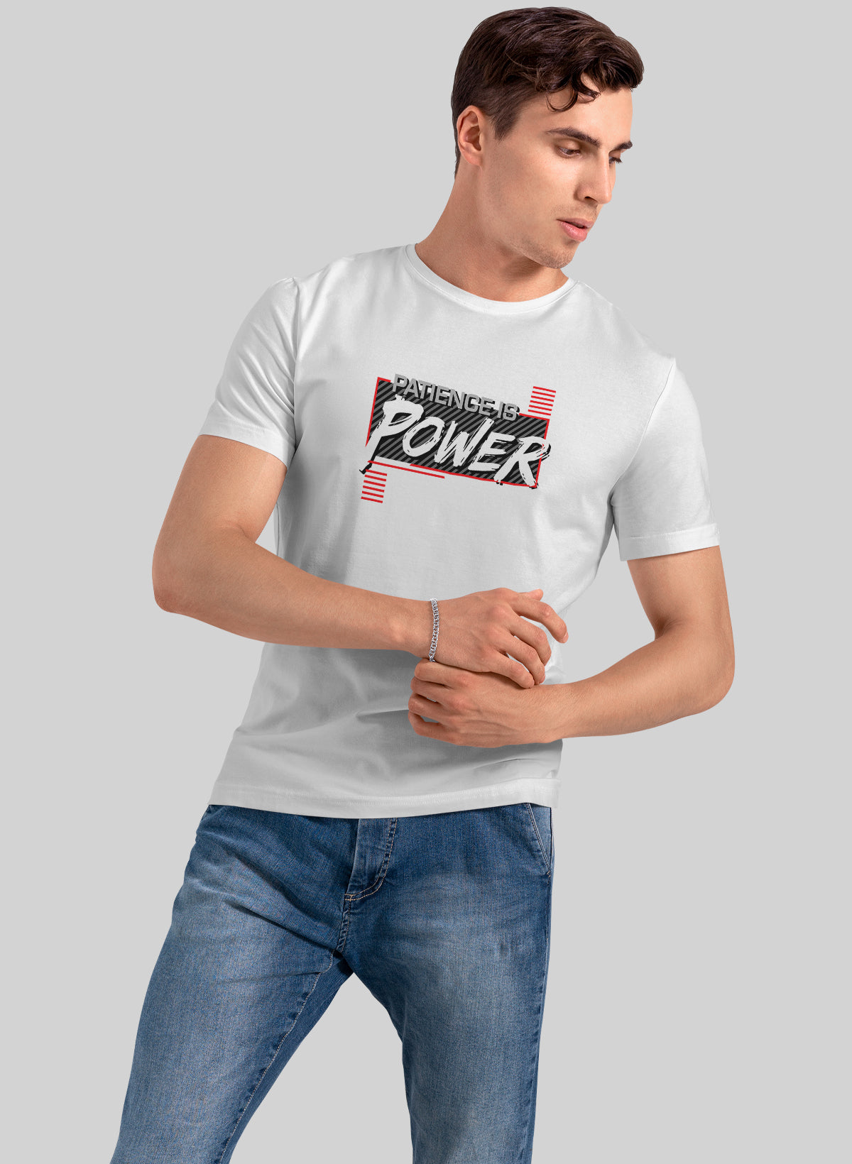 PETIENCE IS POWER CREW NECK T-SHIRT