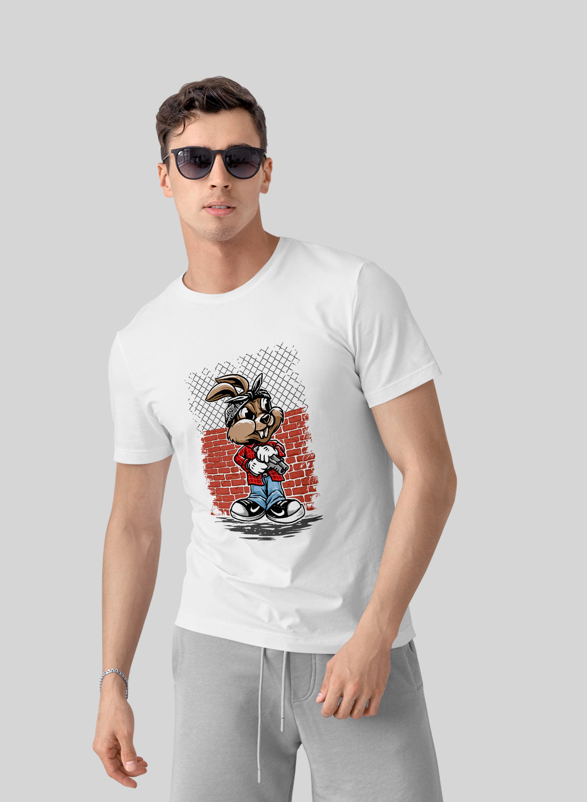 STREETWISE BUNNY CREW NECK T-SHIRT