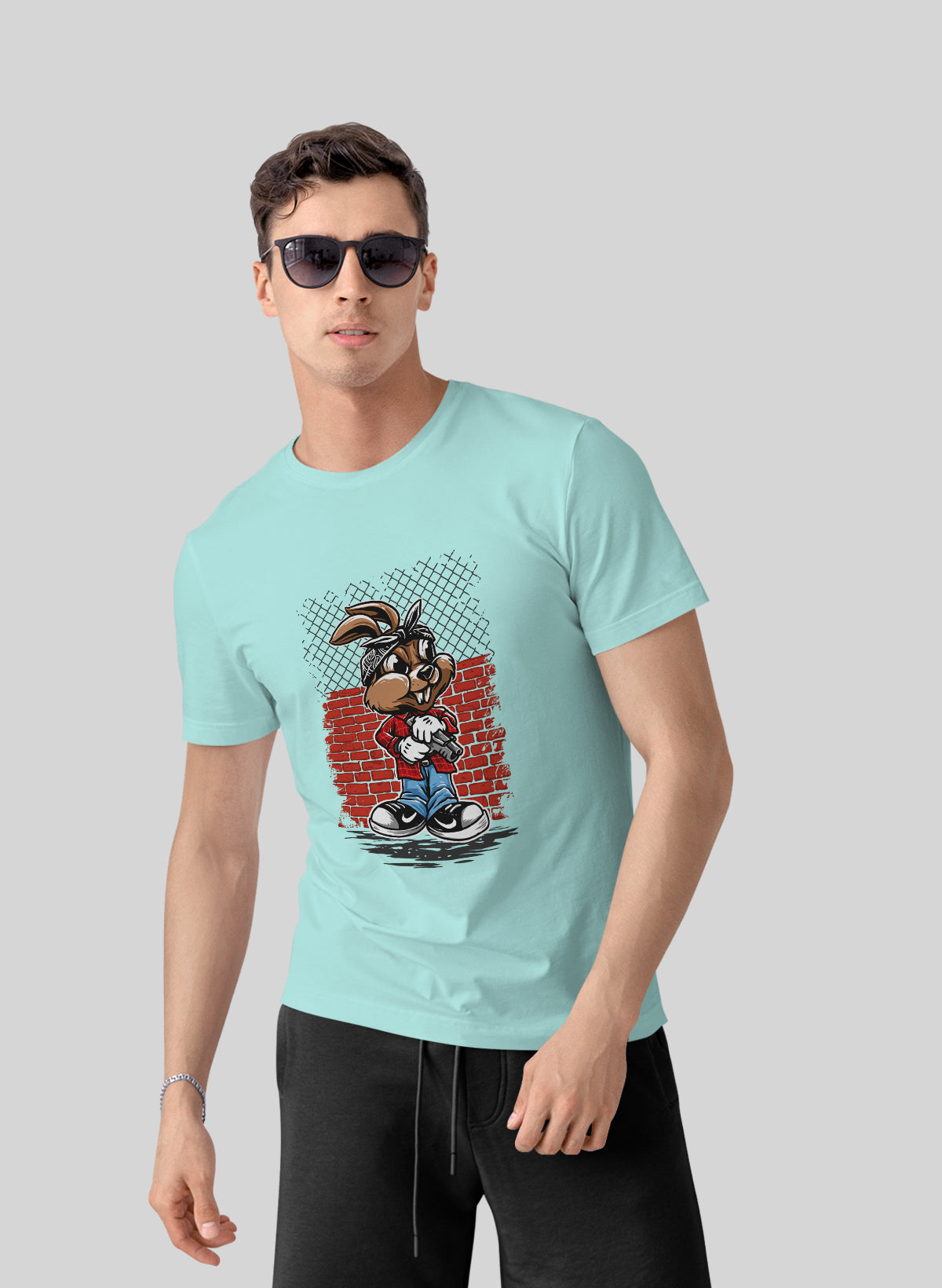 STREETWISE BUNNY CREW NECK T-SHIRT