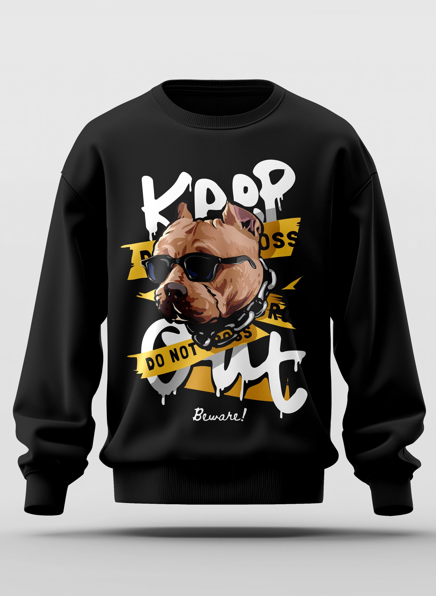 BEWARE DOG CLASSIC SWEATSHIRT