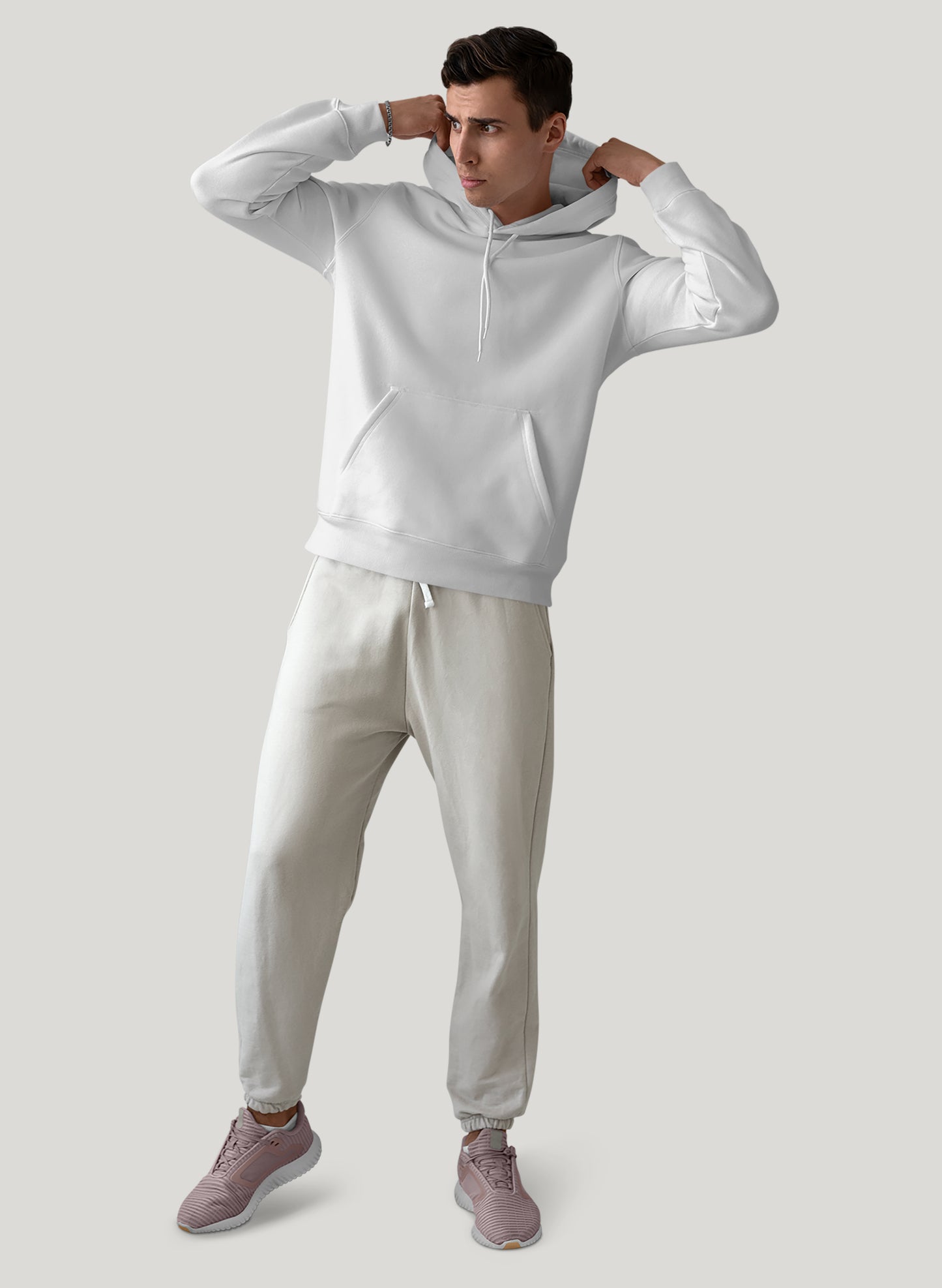 WHITE CLASSIC COMFORT HOODIE