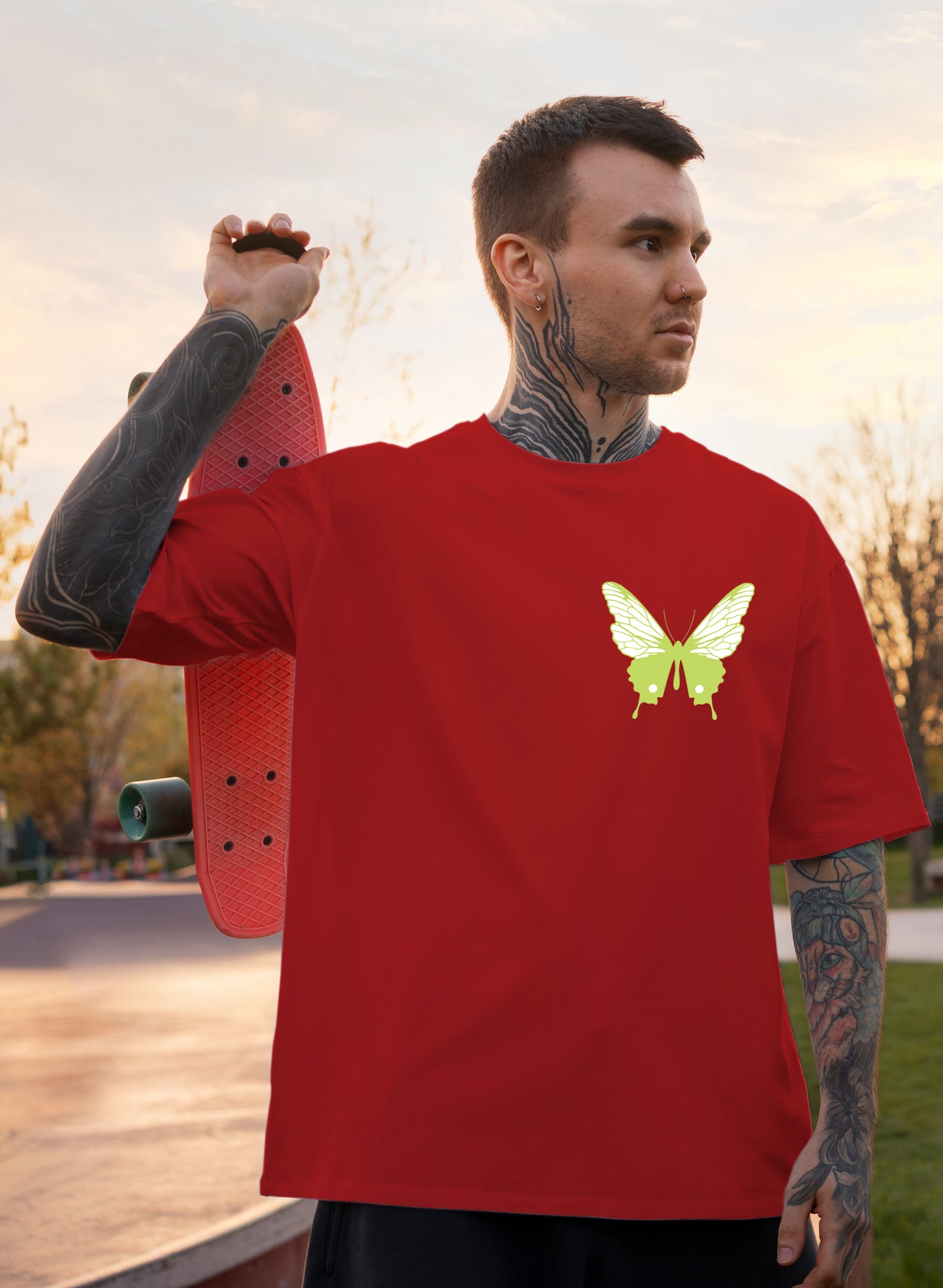 AUTHENTIC BUTTERFLY COTTON OVERSIZED T-SHIRT