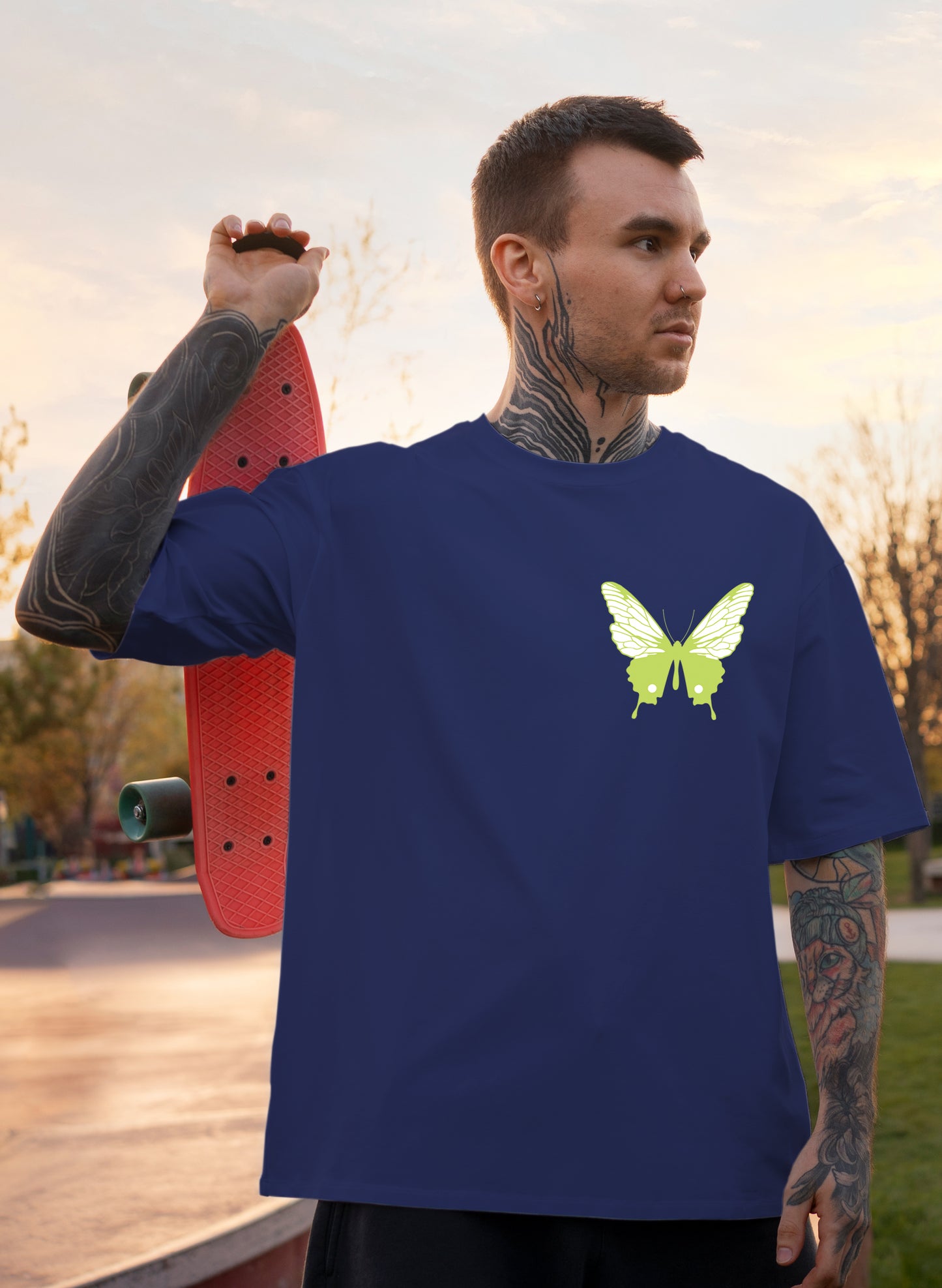 AUTHENTIC BUTTERFLY COTTON OVERSIZED T-SHIRT
