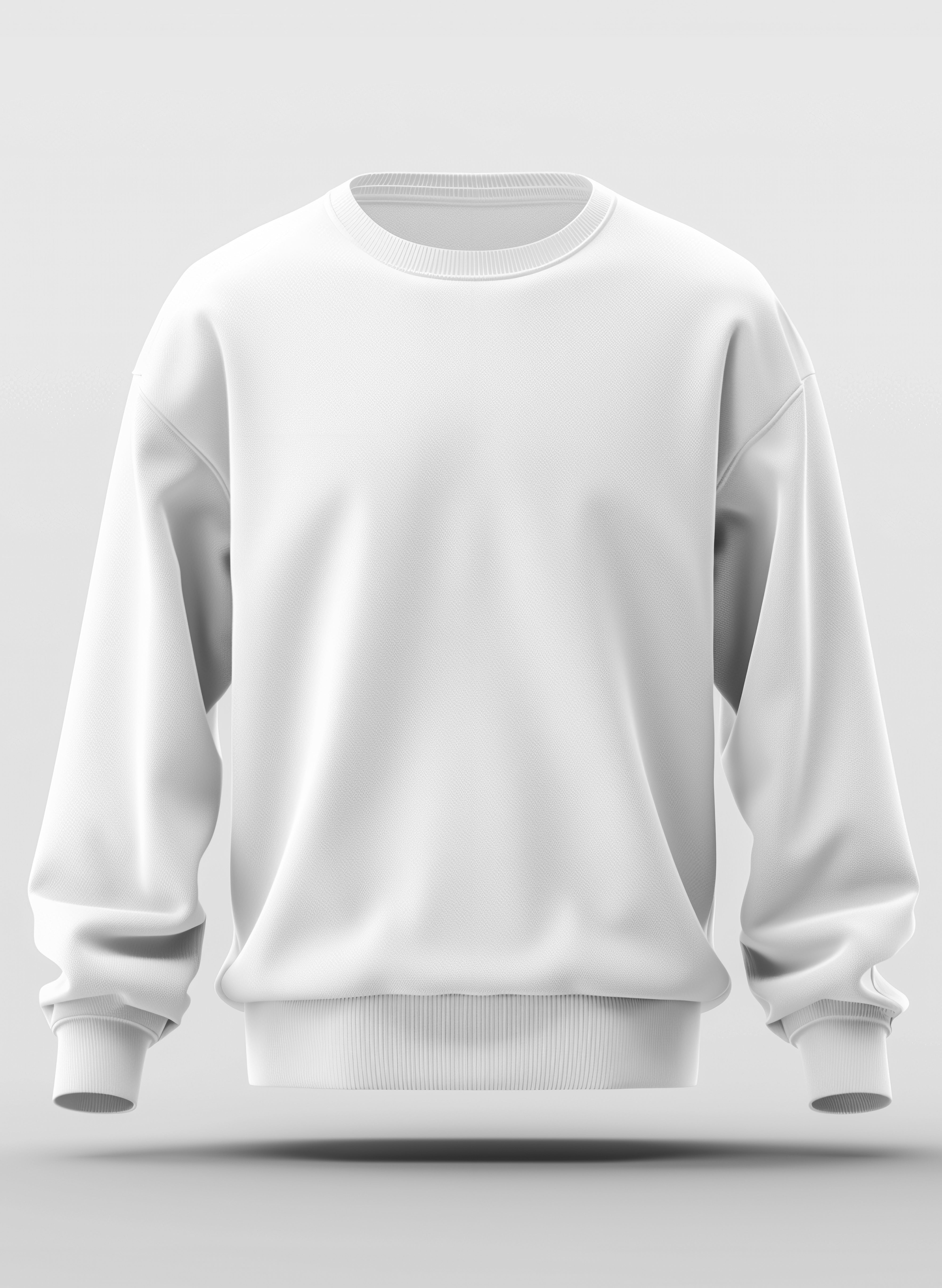 WHITE CLASSIC SWEATSHIRT