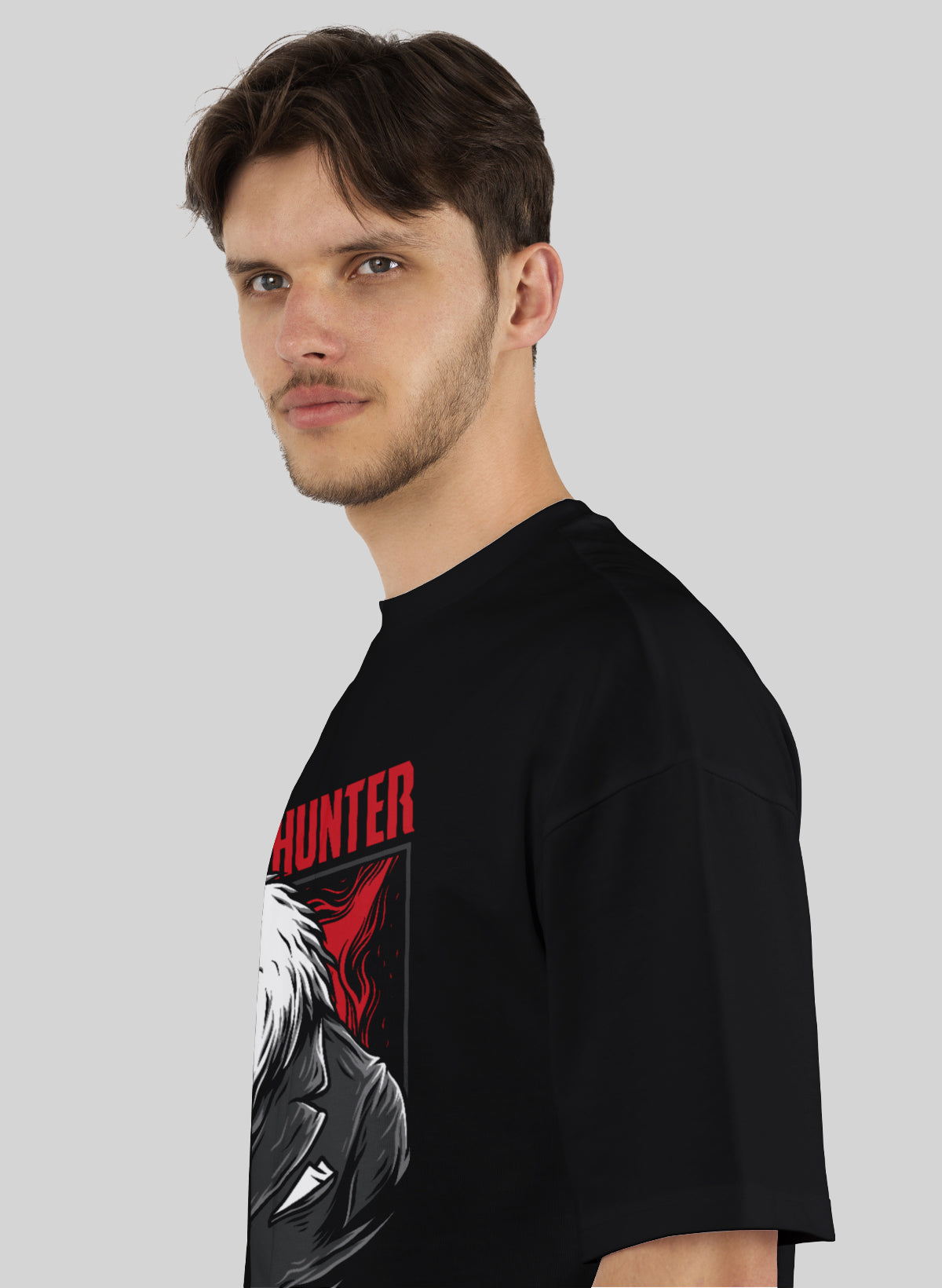 DARK HUNTER COTTON OVERSIZED T-SHIRT