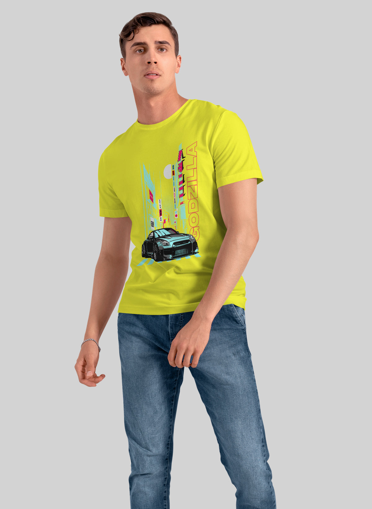 NEON SPEEDYWAY TOKYO DRIFT CREW NECK T-SHIRT