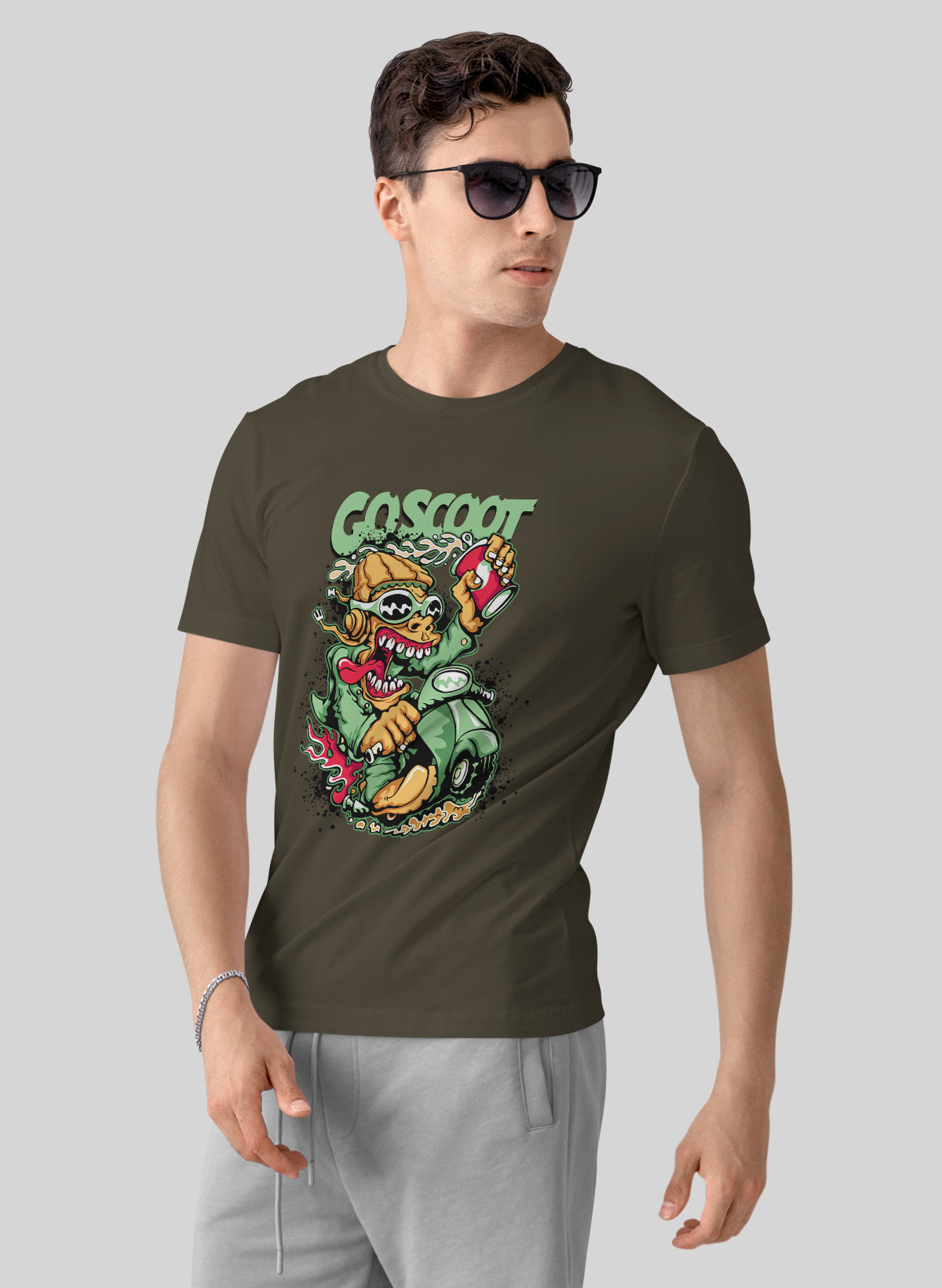 GO SCOOT CREW NECK T-SHIRT