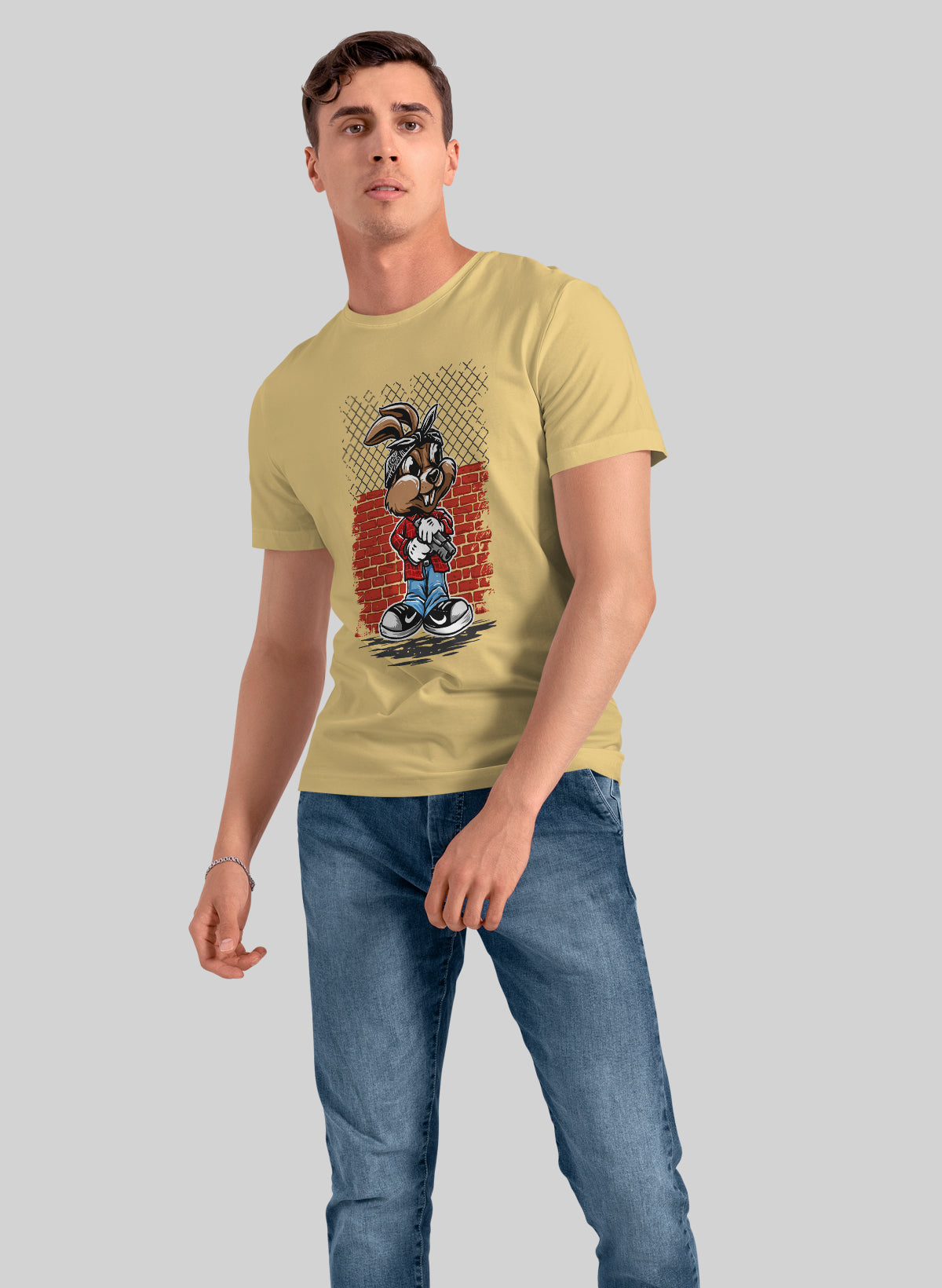 STREETWISE BUNNY CREW NECK T-SHIRT