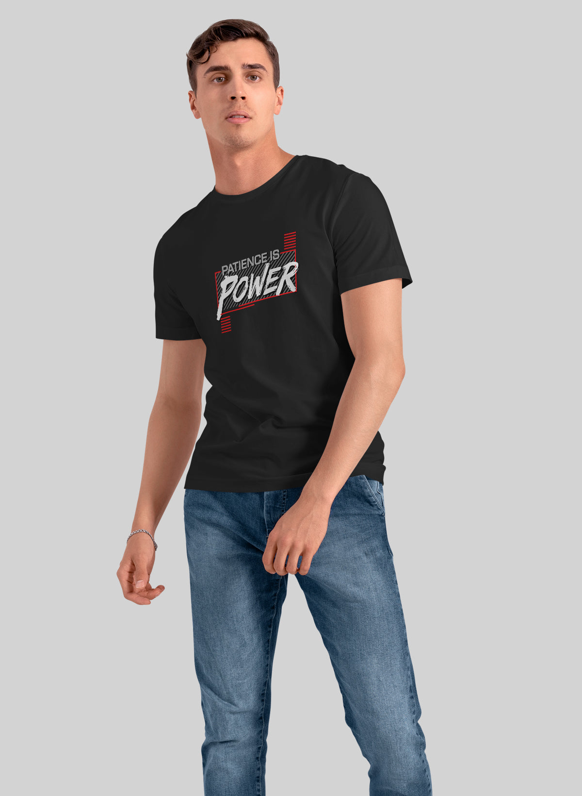 PETIENCE IS POWER CREW NECK T-SHIRT