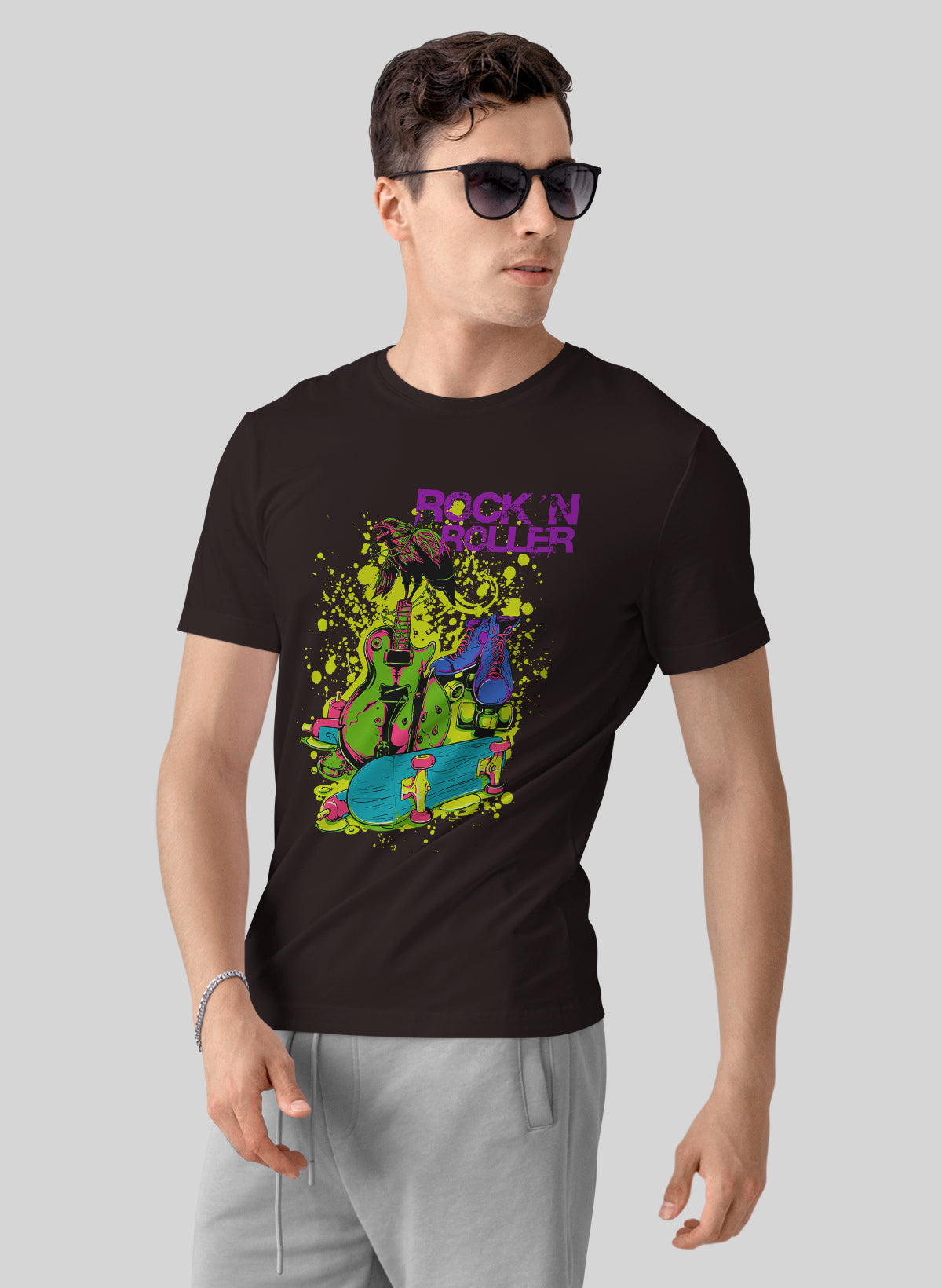 ROCK N ROLLER CREW NECK T-SHIRT