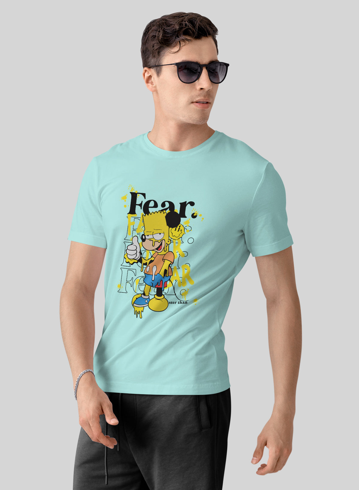 FEAR STER THAN CREW NECK T-SHIRT