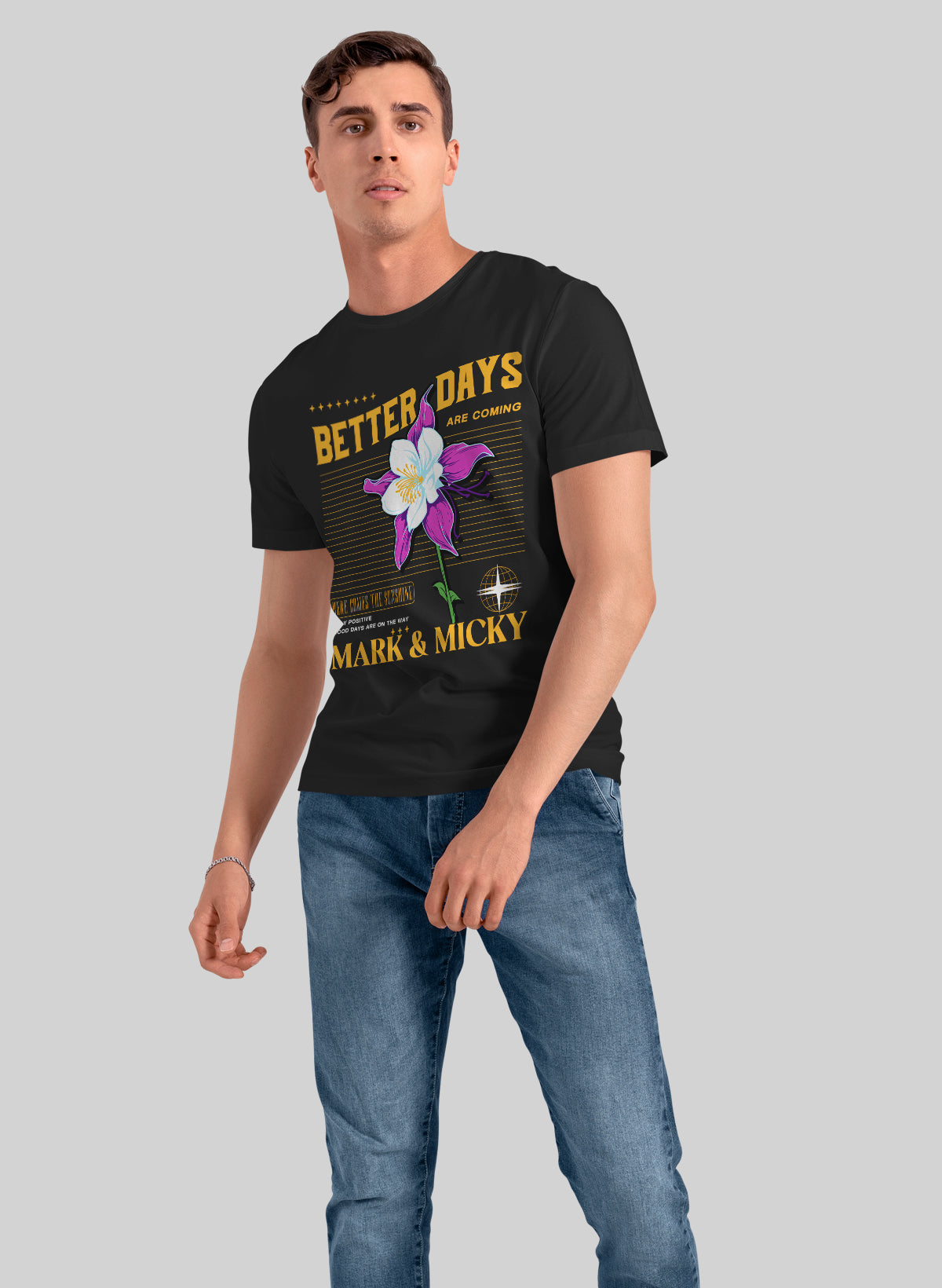 BETTER DAYS BLOOMING CREW NECK T-SHIRT