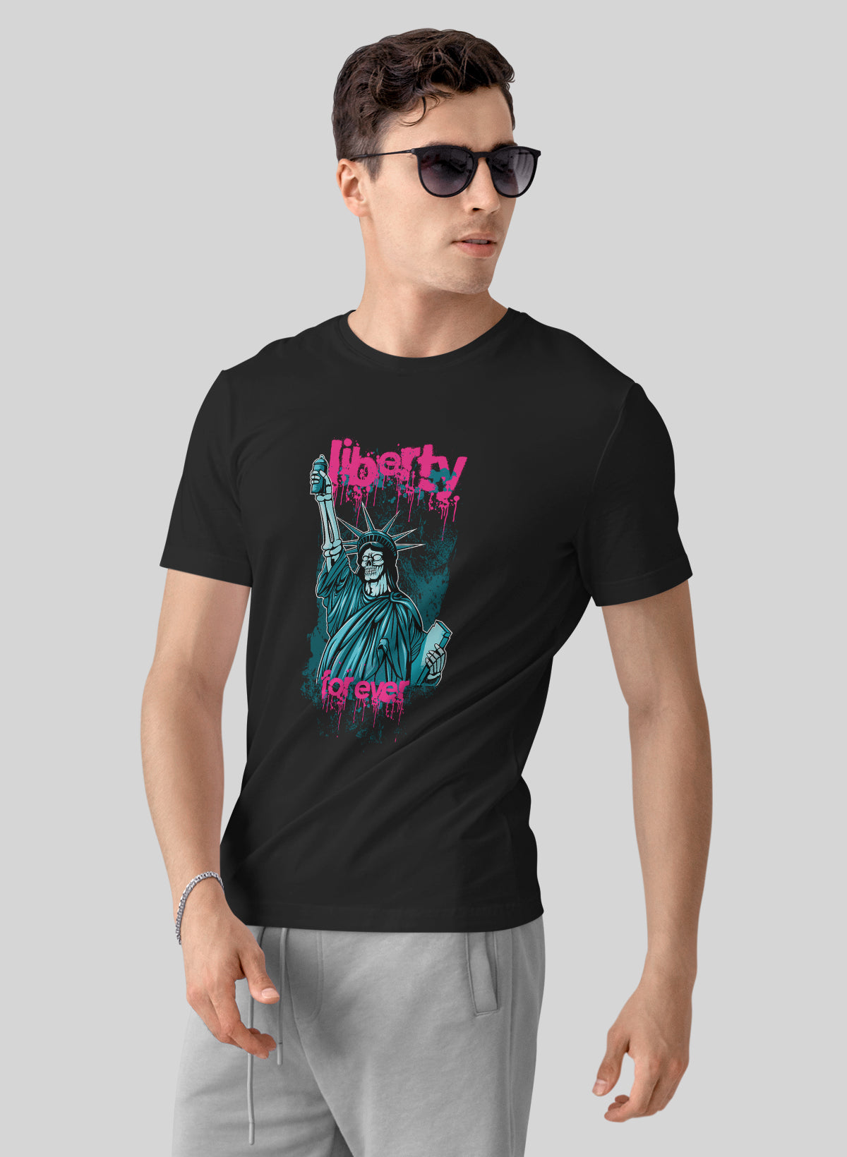 LIBERTY FOREVER CREW NECK T-SHIRT