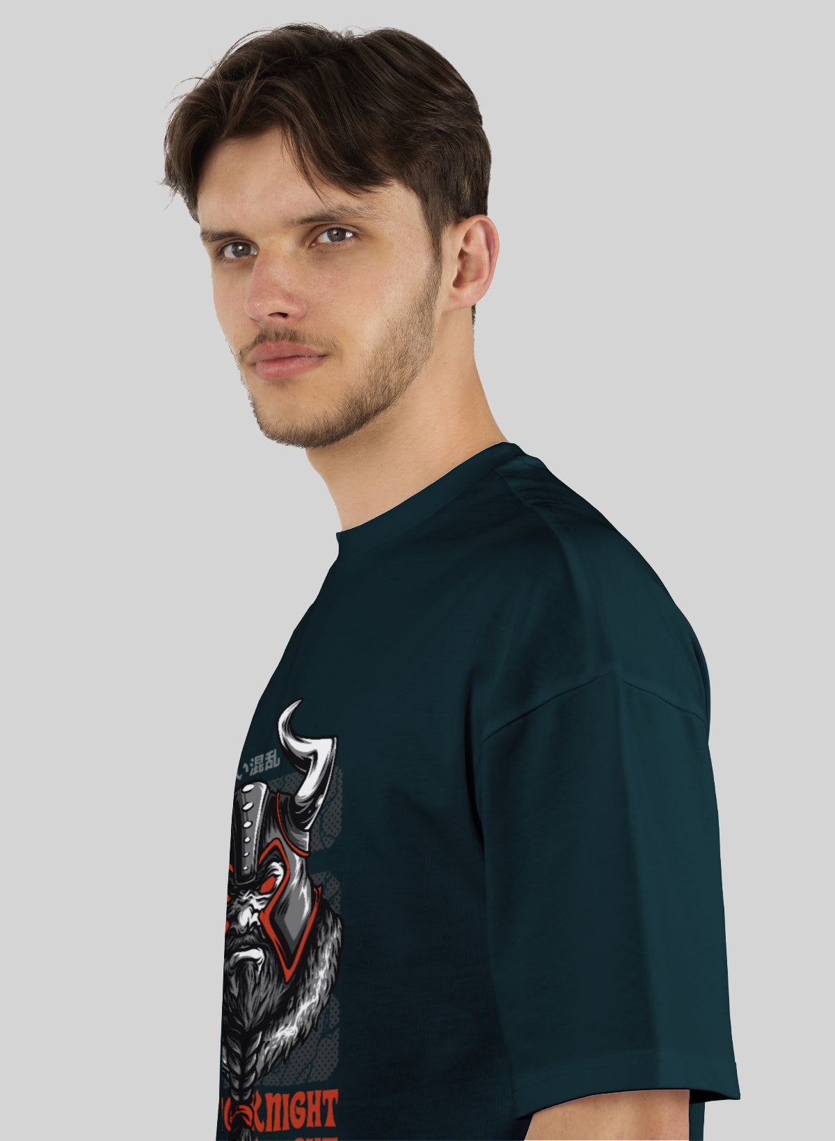 STRONG KNIGHT COTTON OVERSIZED T-SHIRT