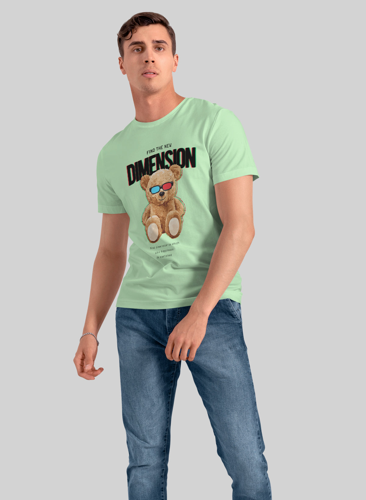 TEDDY FIND THE NEW DIMENSION CREW NECK T-SHIRT