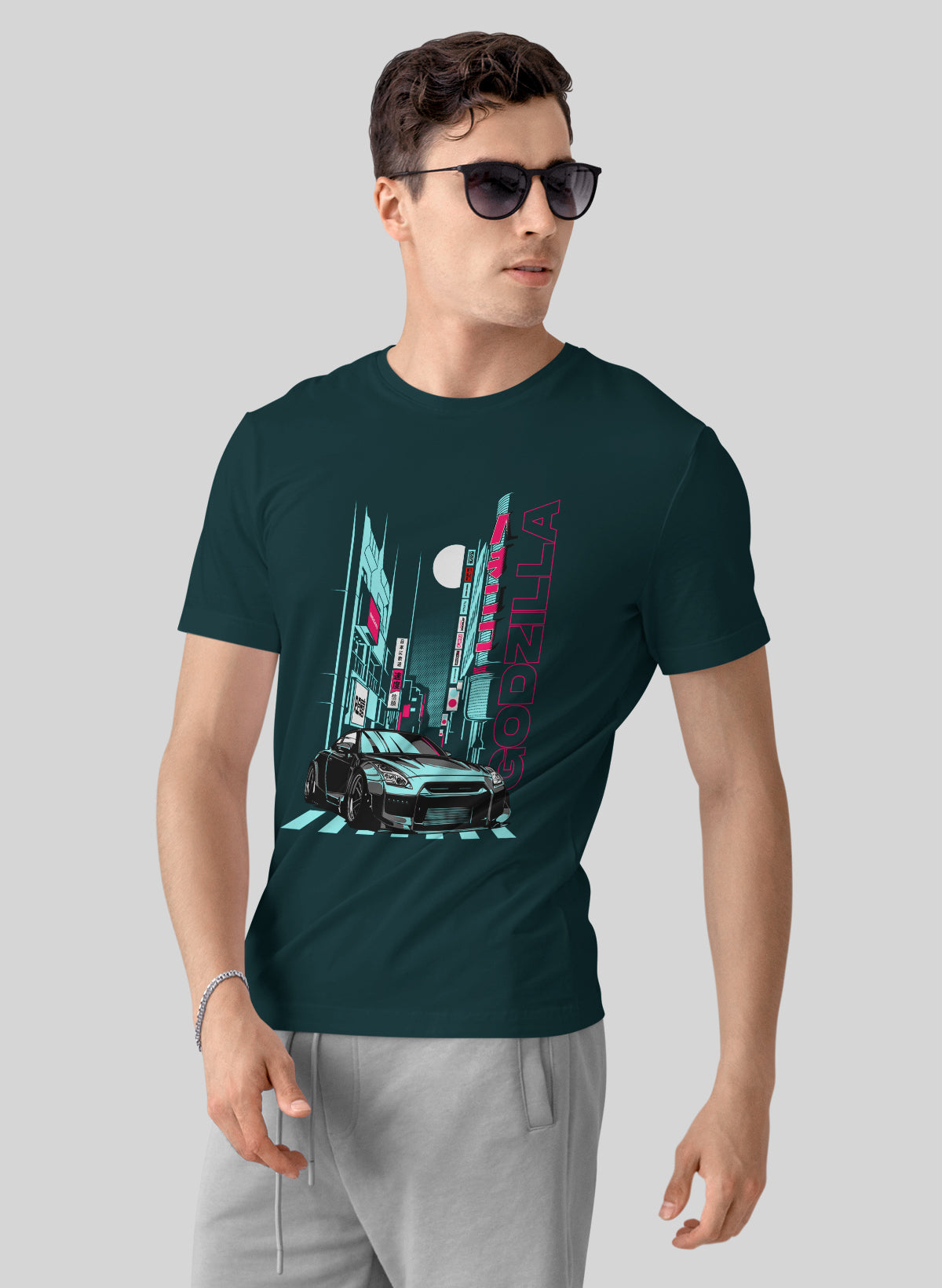 NEON SPEEDYWAY TOKYO DRIFT CREW NECK T-SHIRT