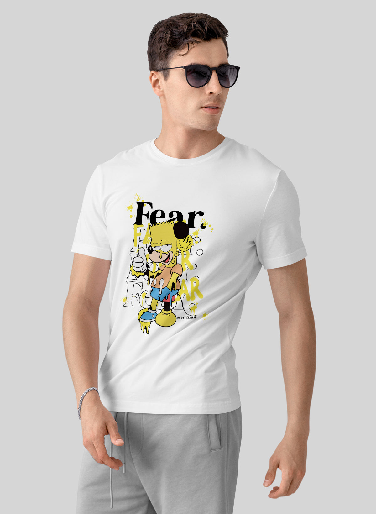 FEAR STER THAN CREW NECK T-SHIRT