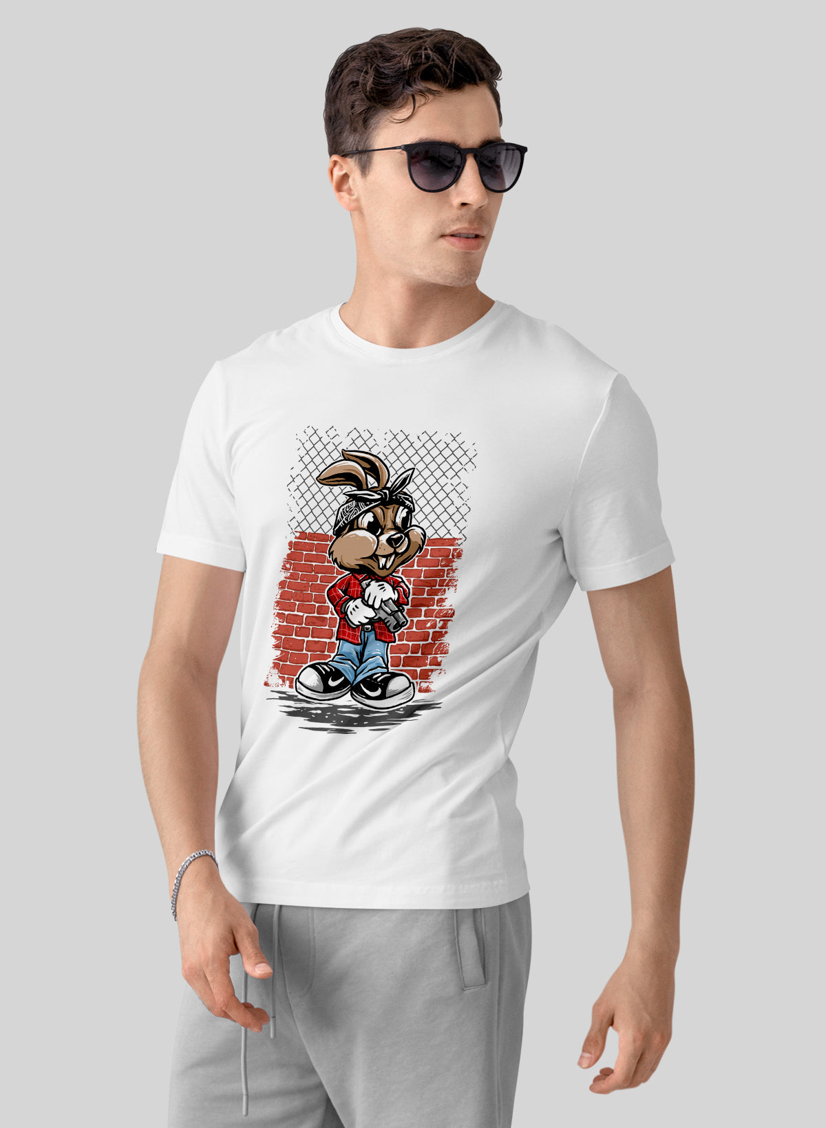 STREETWISE BUNNY CREW NECK T-SHIRT