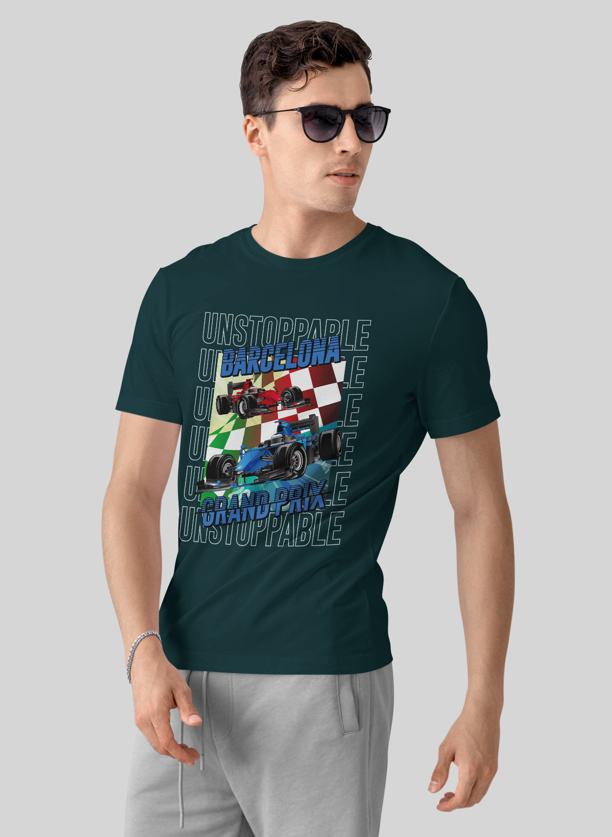 BARCELONA GRAND PRIX CREW NECK T-SHIRT