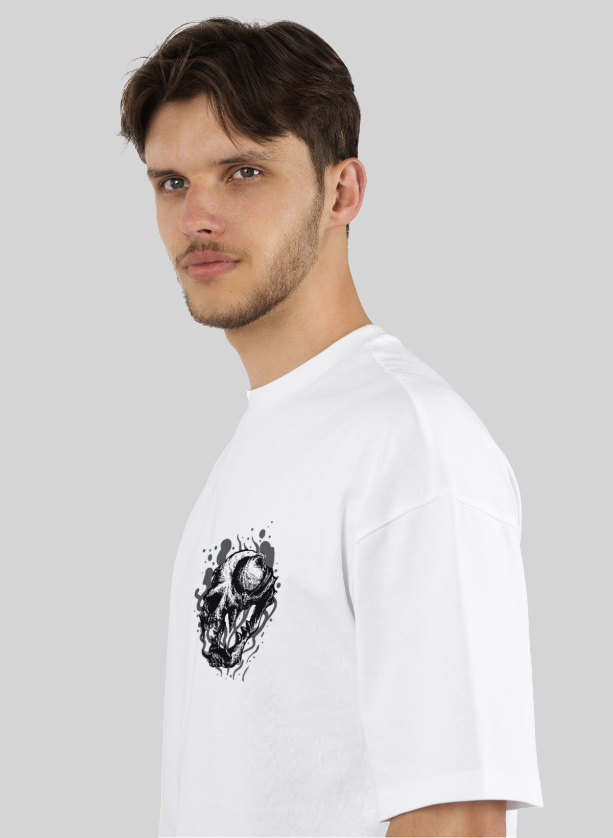 DEATHLY ROAR COTTON OVERSIZED T-SHIRT