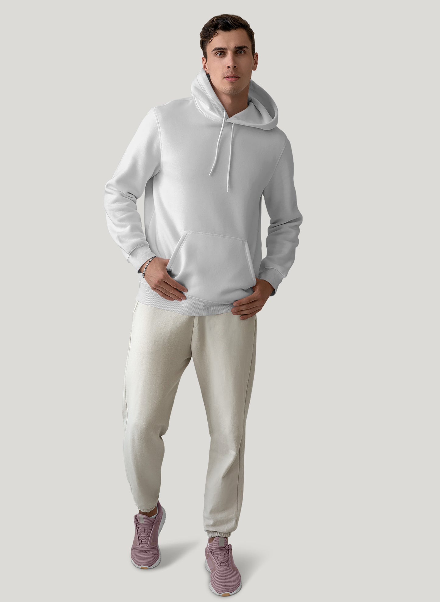 WHITE CLASSIC COMFORT HOODIE