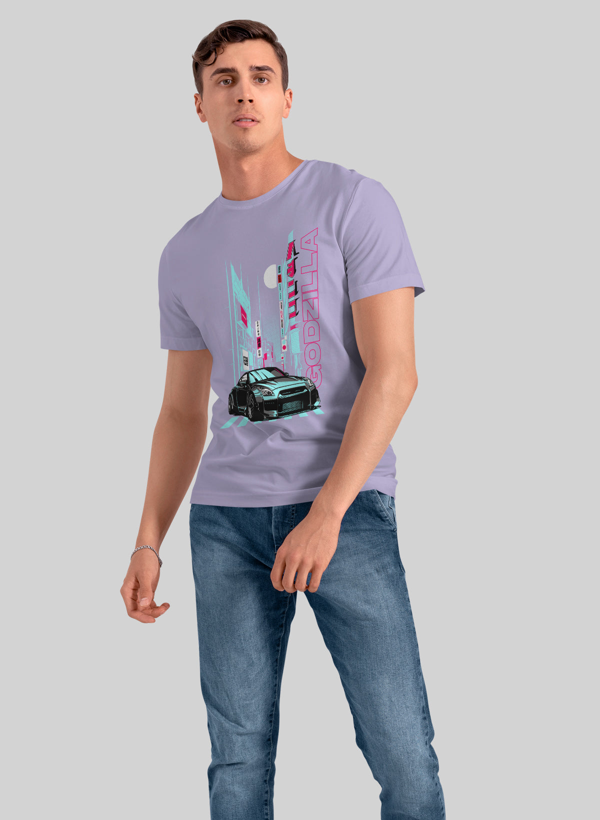 NEON SPEEDYWAY TOKYO DRIFT CREW NECK T-SHIRT