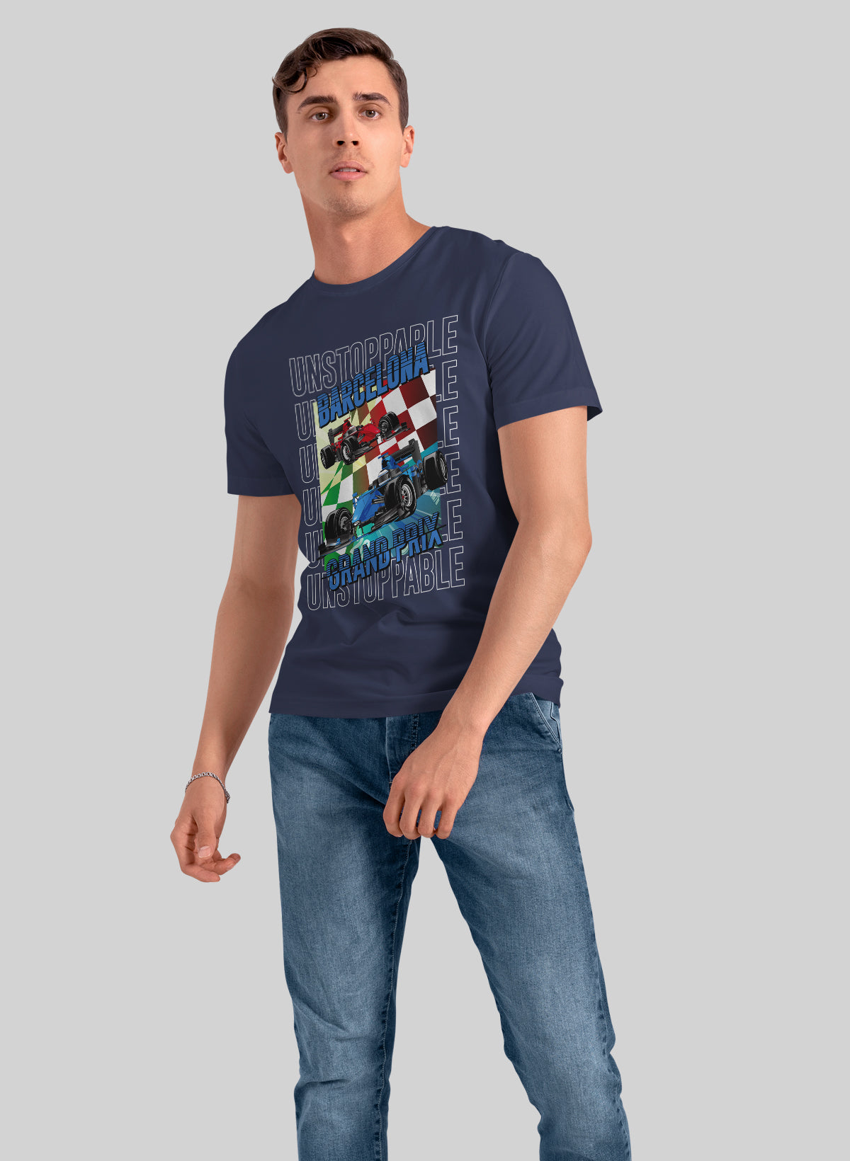 BARCELONA GRAND PRIX CREW NECK T-SHIRT