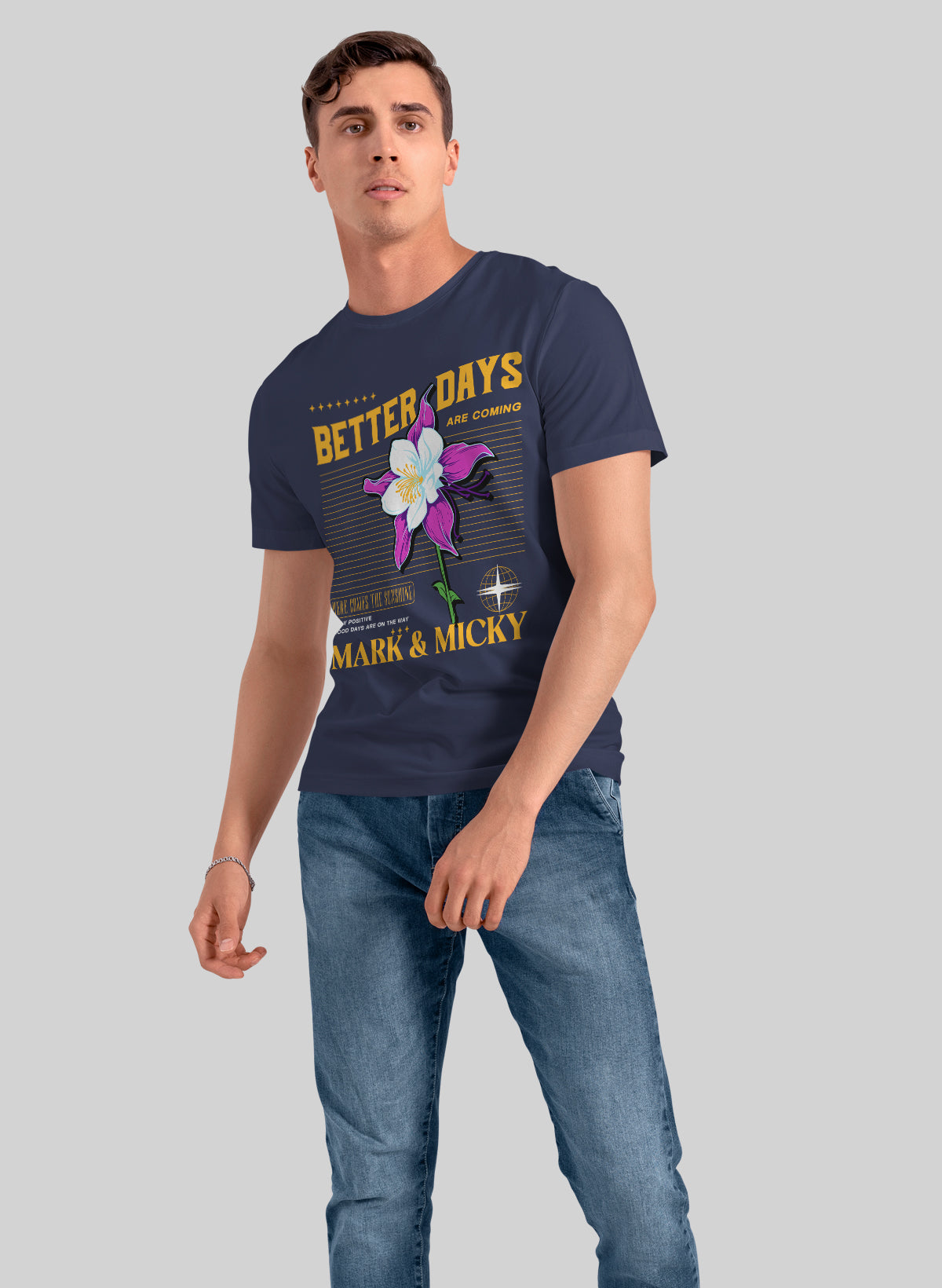 BETTER DAYS BLOOMING CREW NECK T-SHIRT