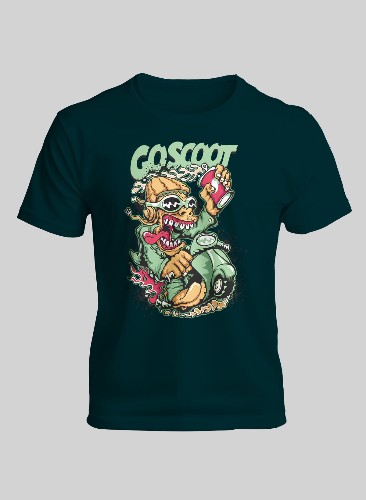 GO SCOOT CREW NECK T-SHIRT