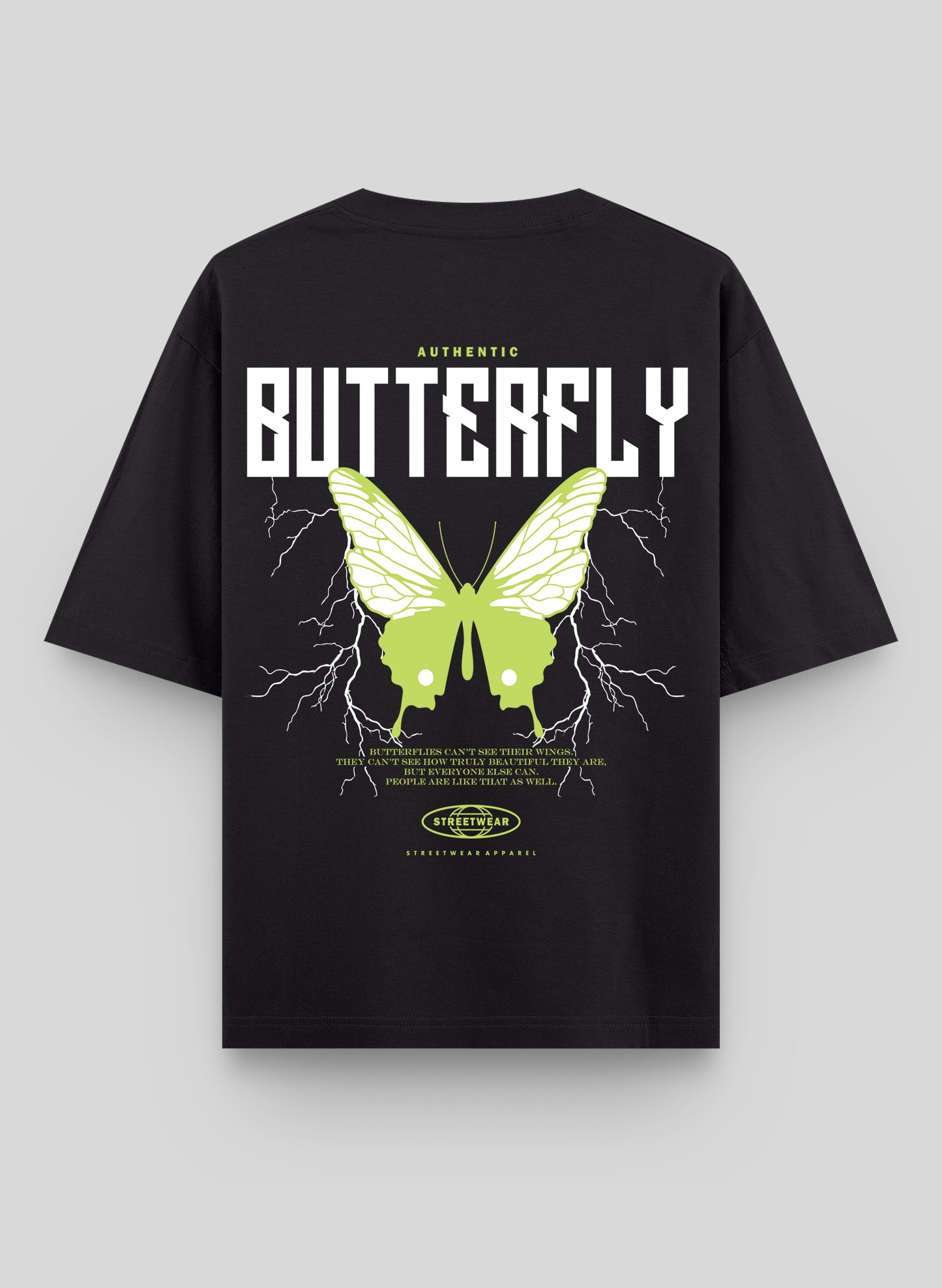 AUTHENTIC BUTTERFLY COTTON OVERSIZED T-SHIRT
