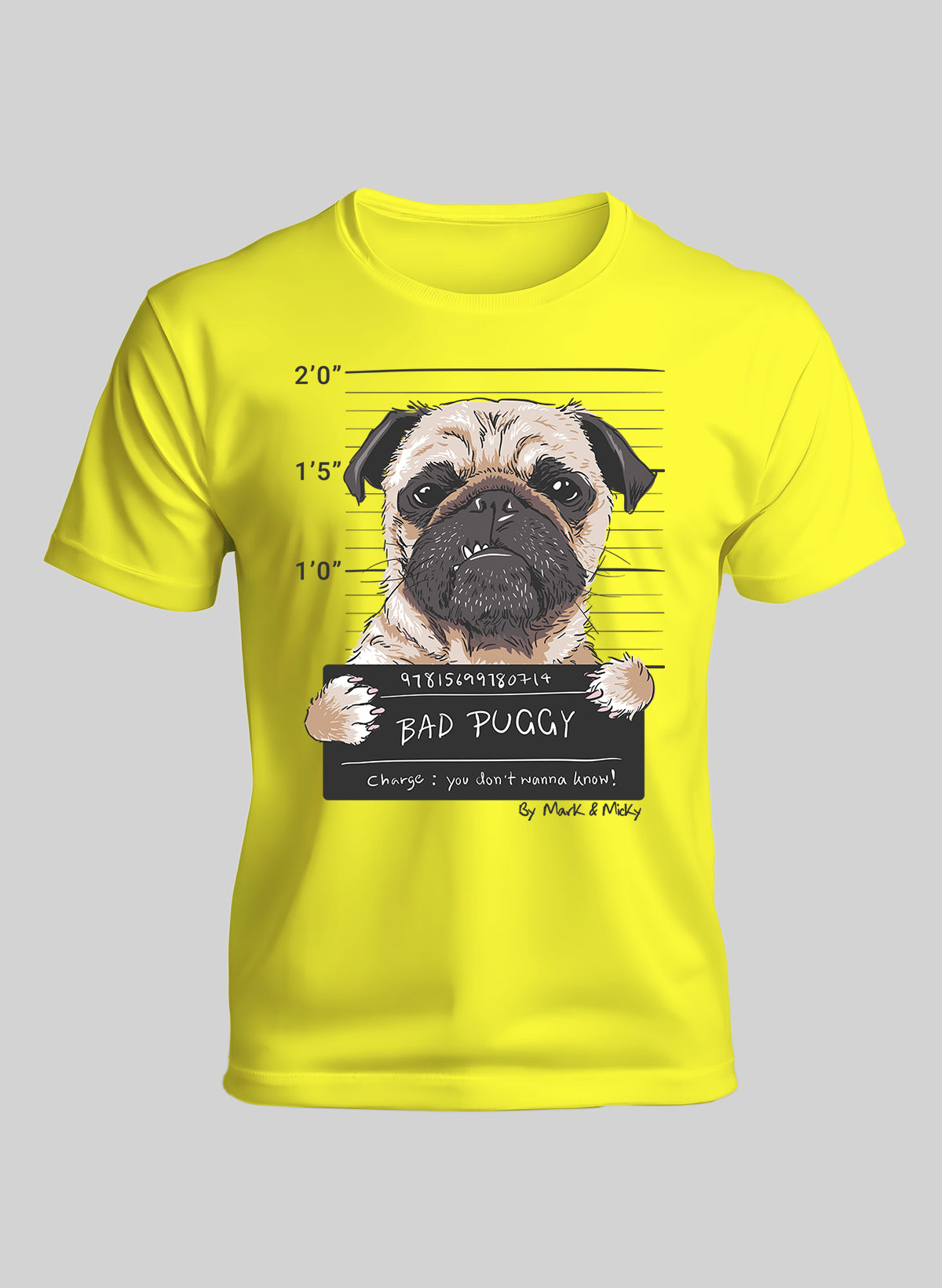 BAD PUGGY CREW NECK T-SHIRT