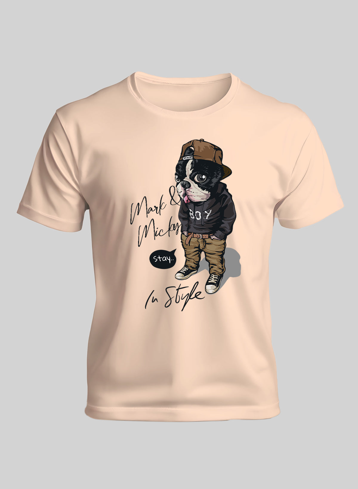 STAY IN STYLE CREW NECK T-SHIRT