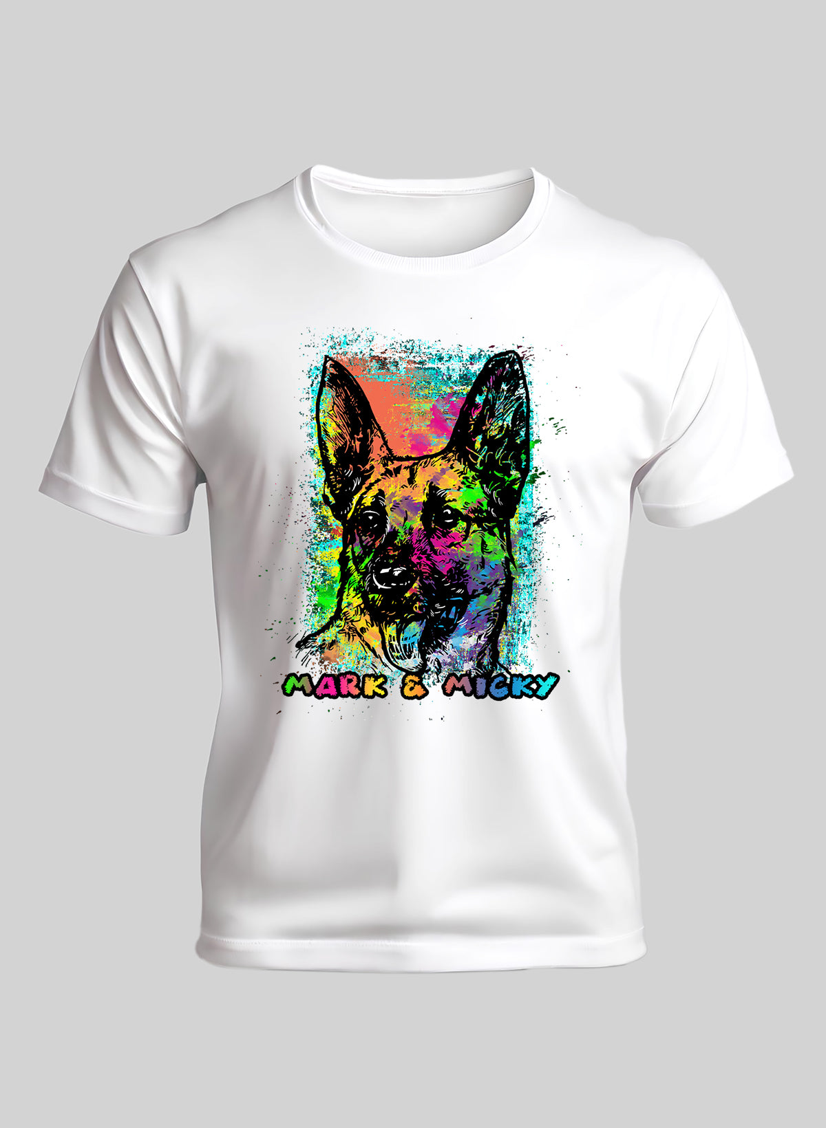 VIBRANT CANINE CREW NECK T-SHIRT