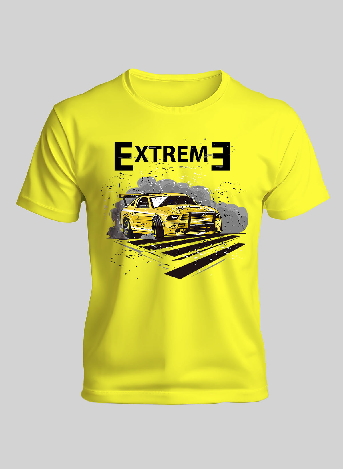 EXTREME DRIFT ON THE ROAD CREW NECK T-SHIRT