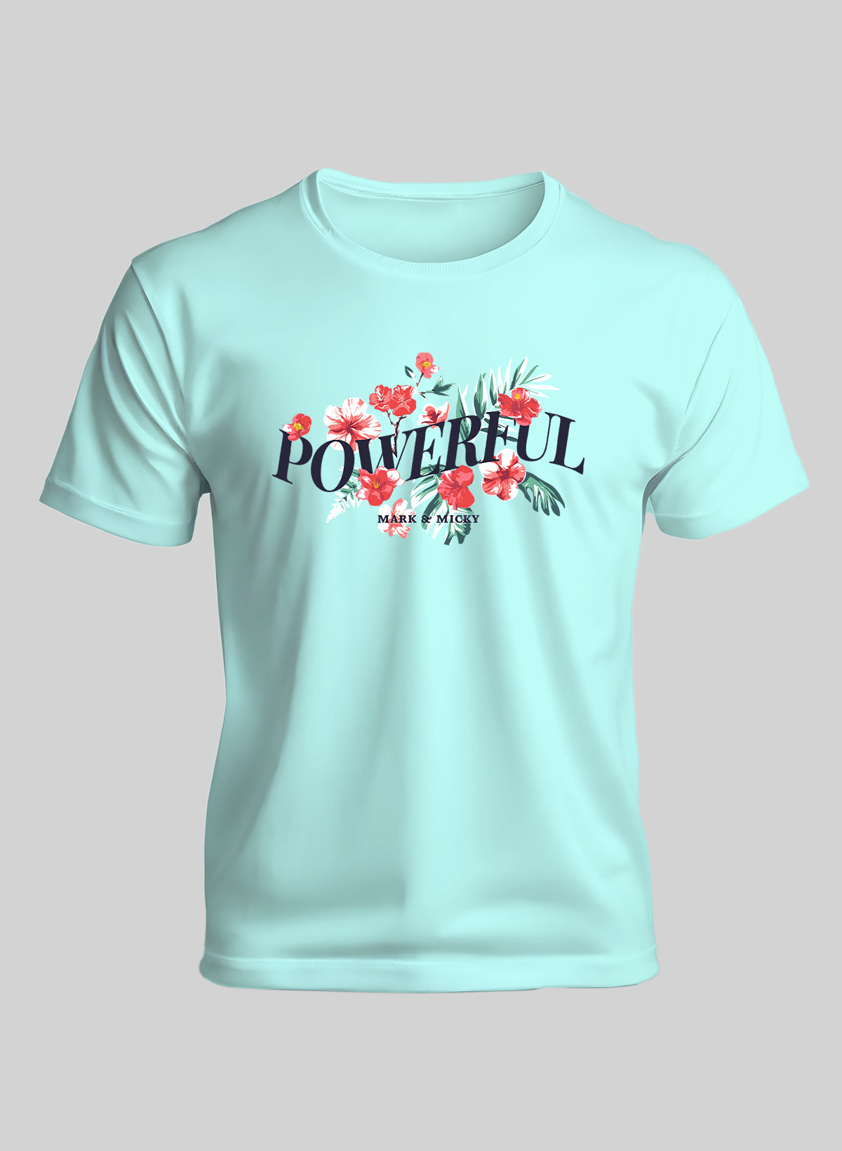 TROPICAL POWER BLOOM CREW NECK T-SHIRT