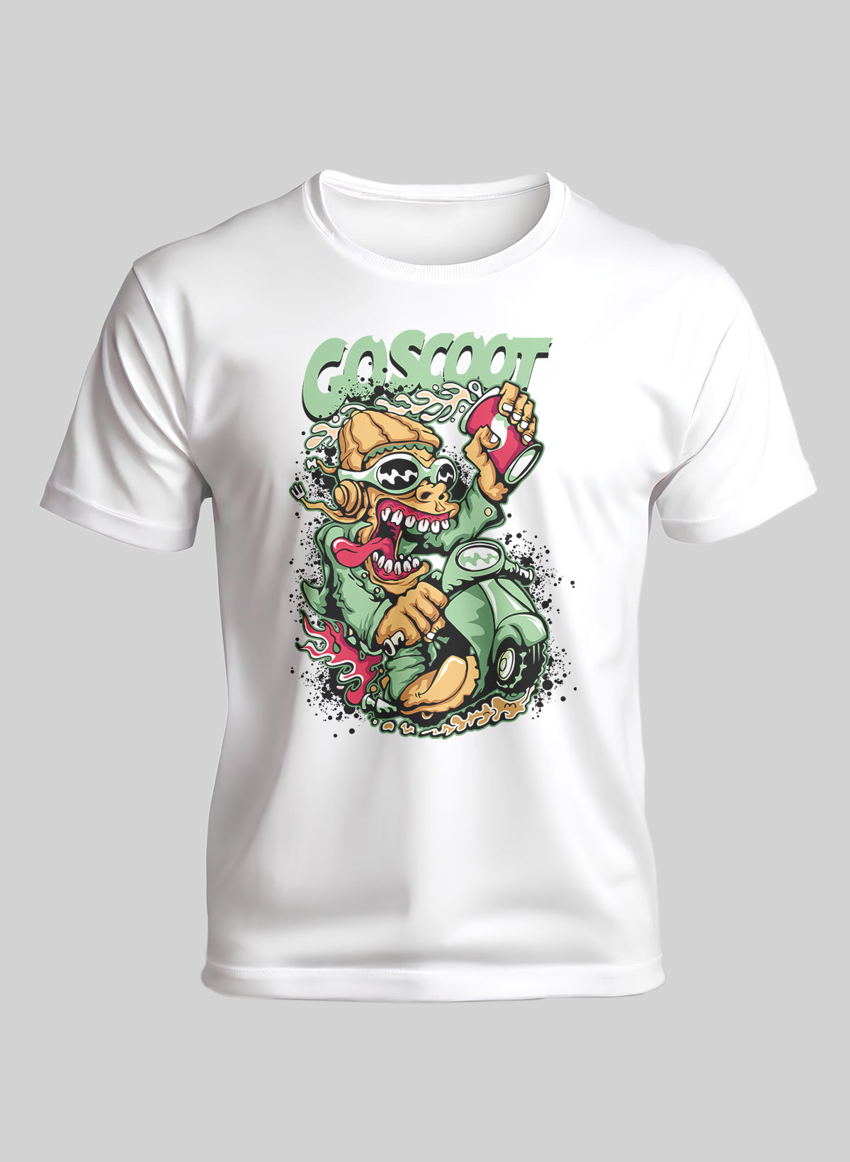 GO SCOOT CREW NECK T-SHIRT