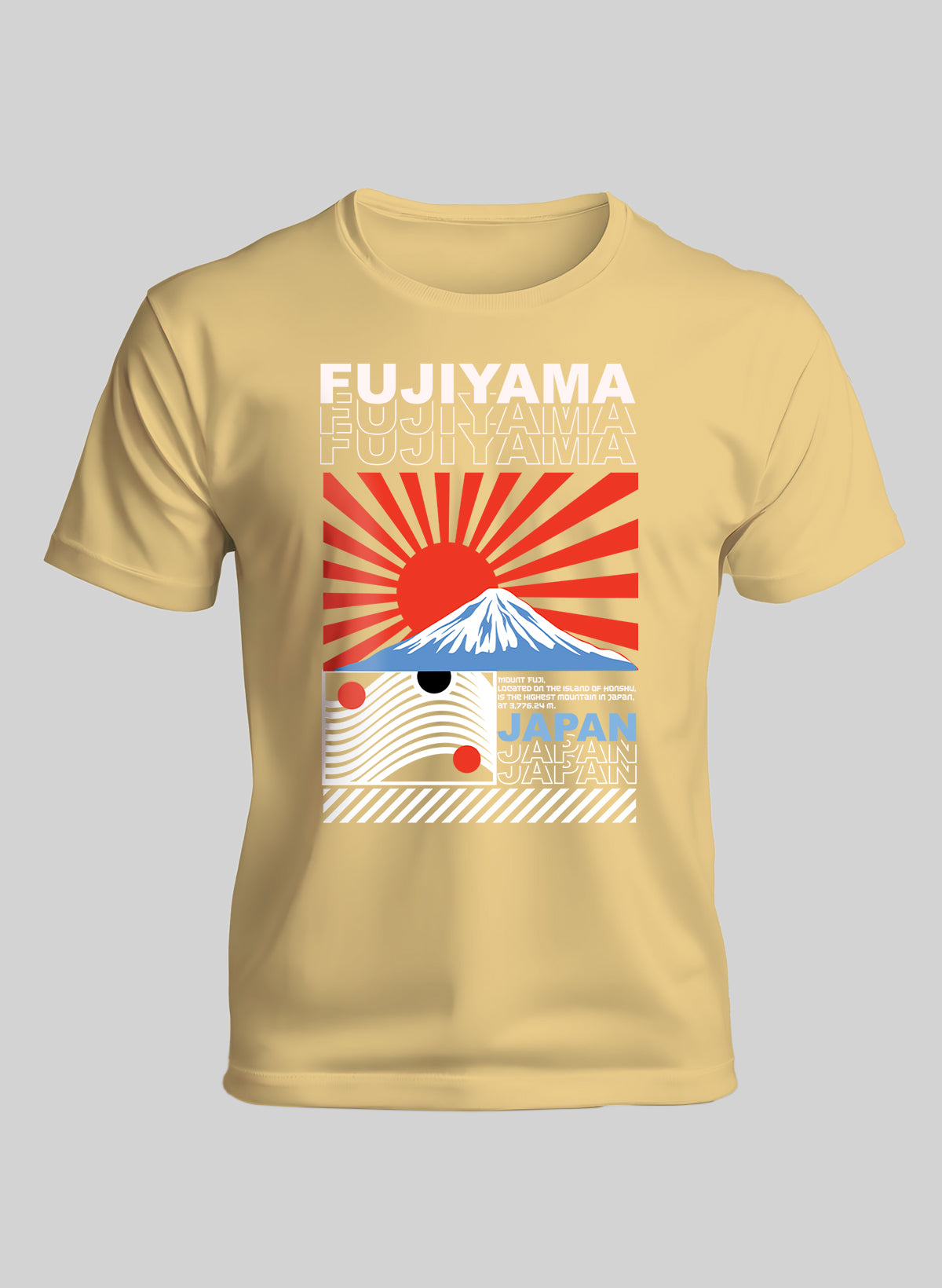 RISING SUN FUJIYAMA CREW NECK T-SHIRT